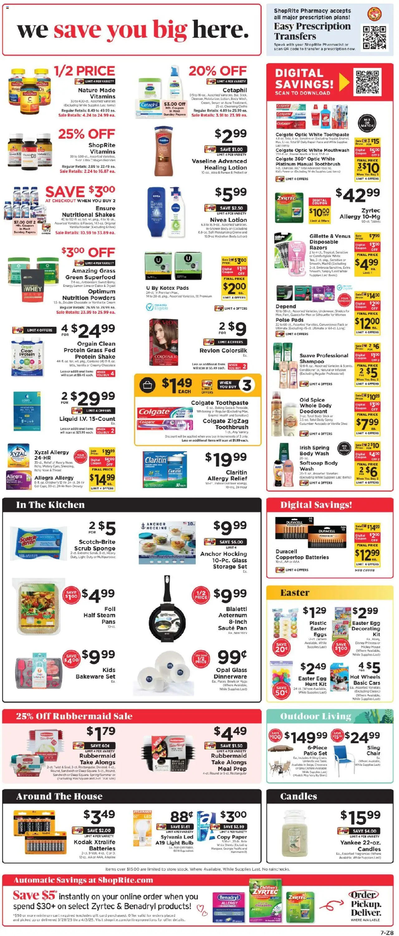ShopRite Circular from 03/28/2025 >> Weekly Ad, flyer - Page number 8