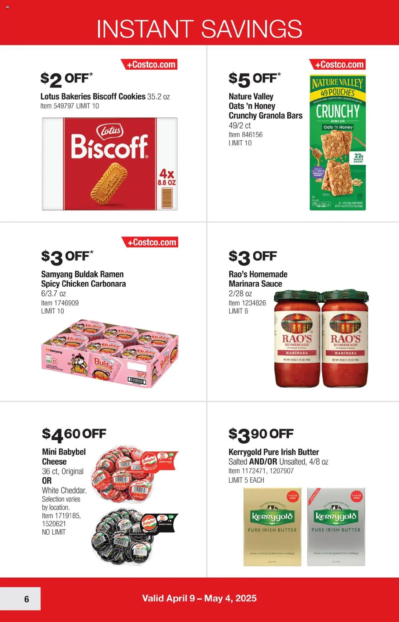 Costco Savings Event from 04/09/2025 - Flyer - Page number 6