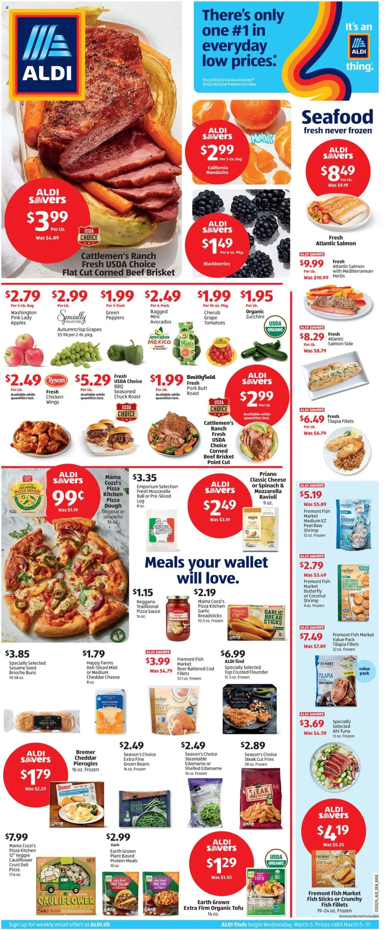 Aldi Weekly Ad from 03/05/2025 - Flyer, Sales ad - Page number 1