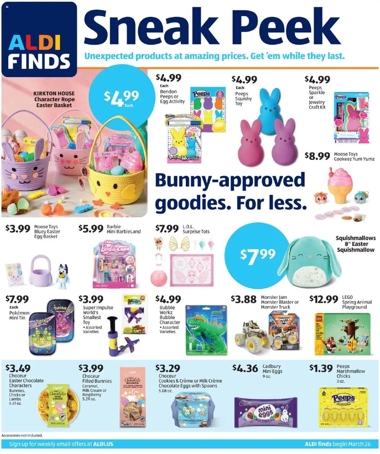Aldi Weekly Ad from 03/26/2025 - Flyer, Sales ad - Page number 1