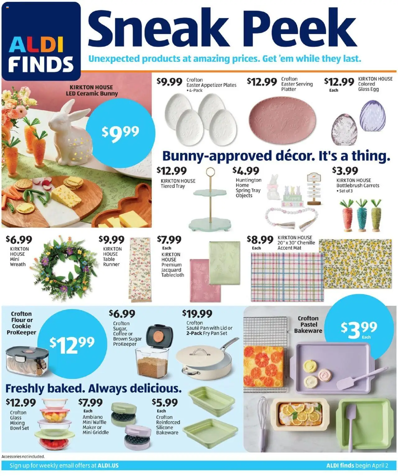 Aldi Weekly Ad from 04/02/2025 - Flyer, Sales ad - Page number 1