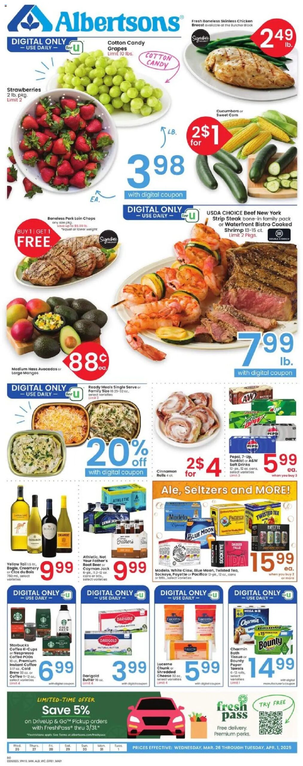 Albertsons Weekly Ad from 03/26/2025 >> Flyer