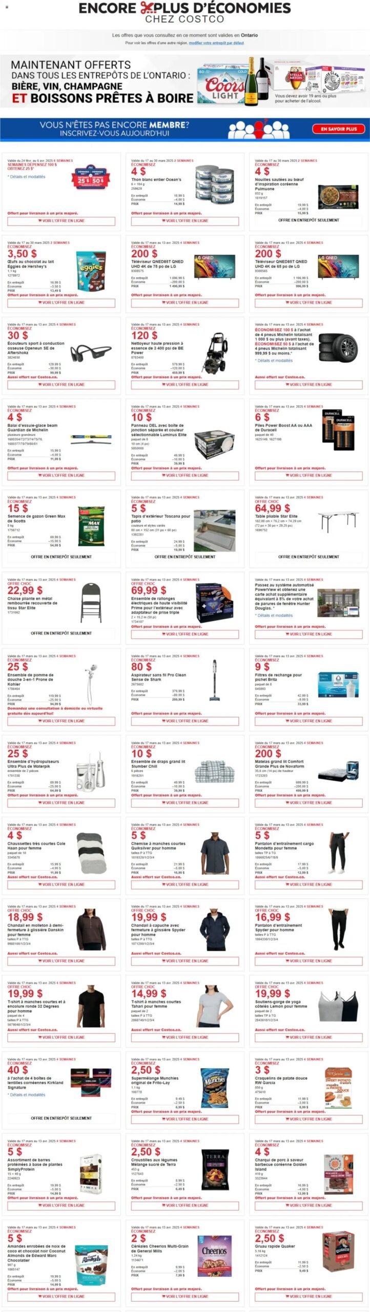 Costco weekly flyer starting Mar 17, 2025 ⭐️