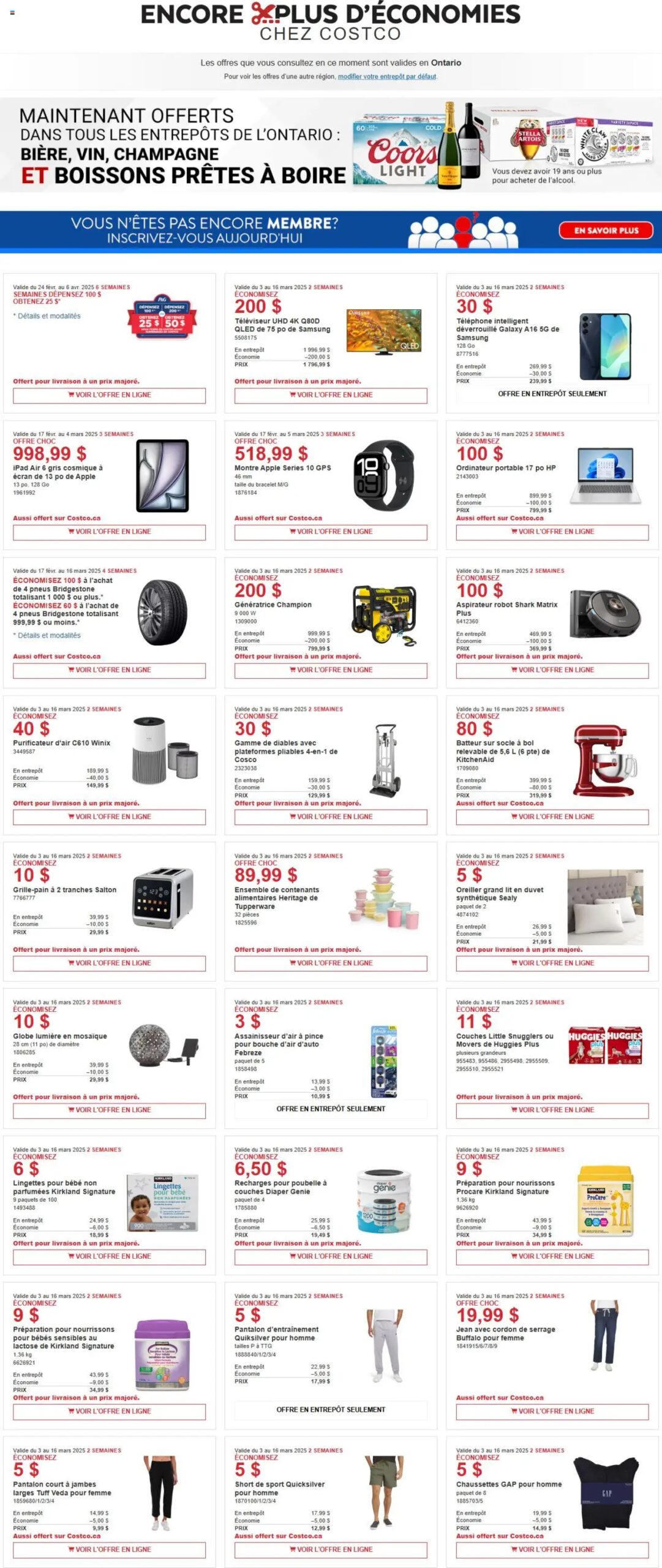 Costco weekly flyer starting Mar 3, 2025 ⭐️