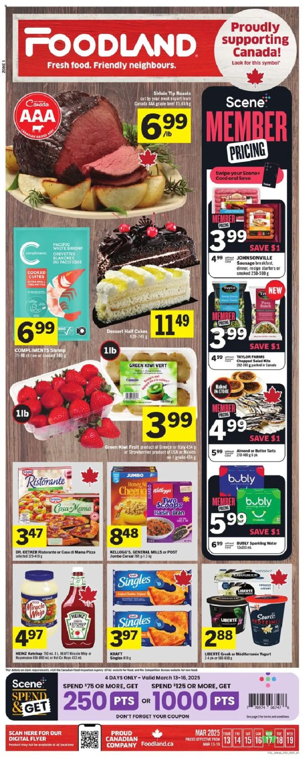 Foodland circulaire valide 13 mars 2025 - 19 mars 2025