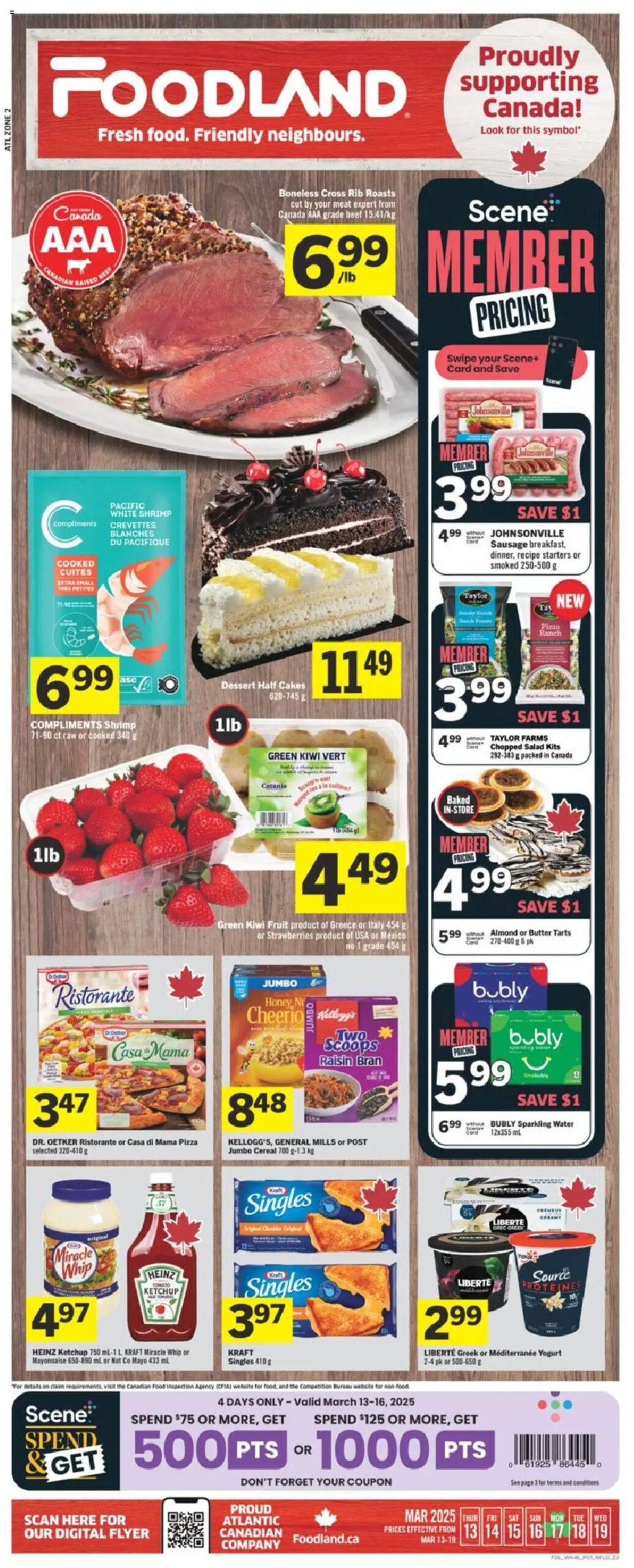 Foodland weekly flyer starting Mar 13, 2025 ⭐️