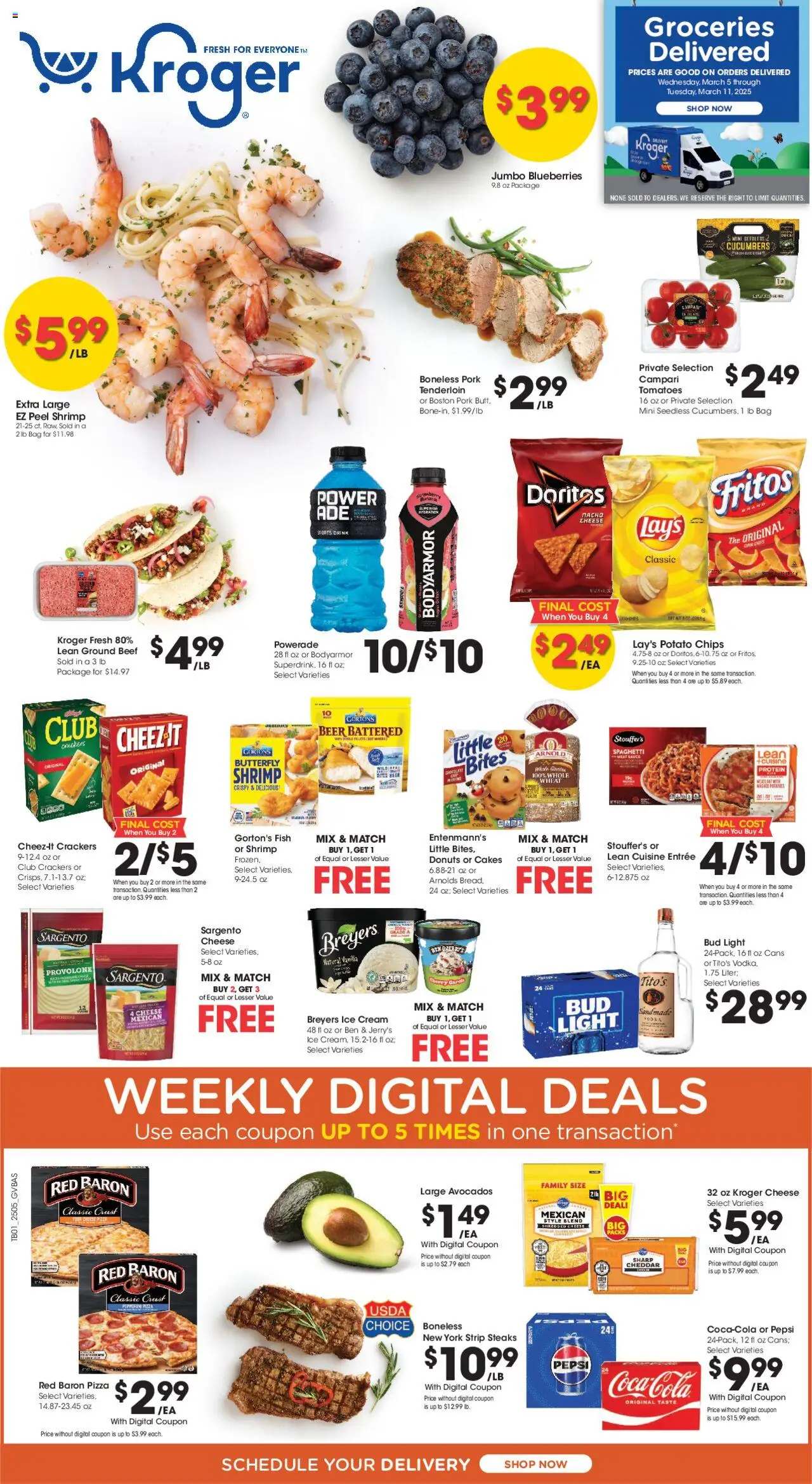 KROGER Weekly ad from 03/05/2025 >> Ad for next week