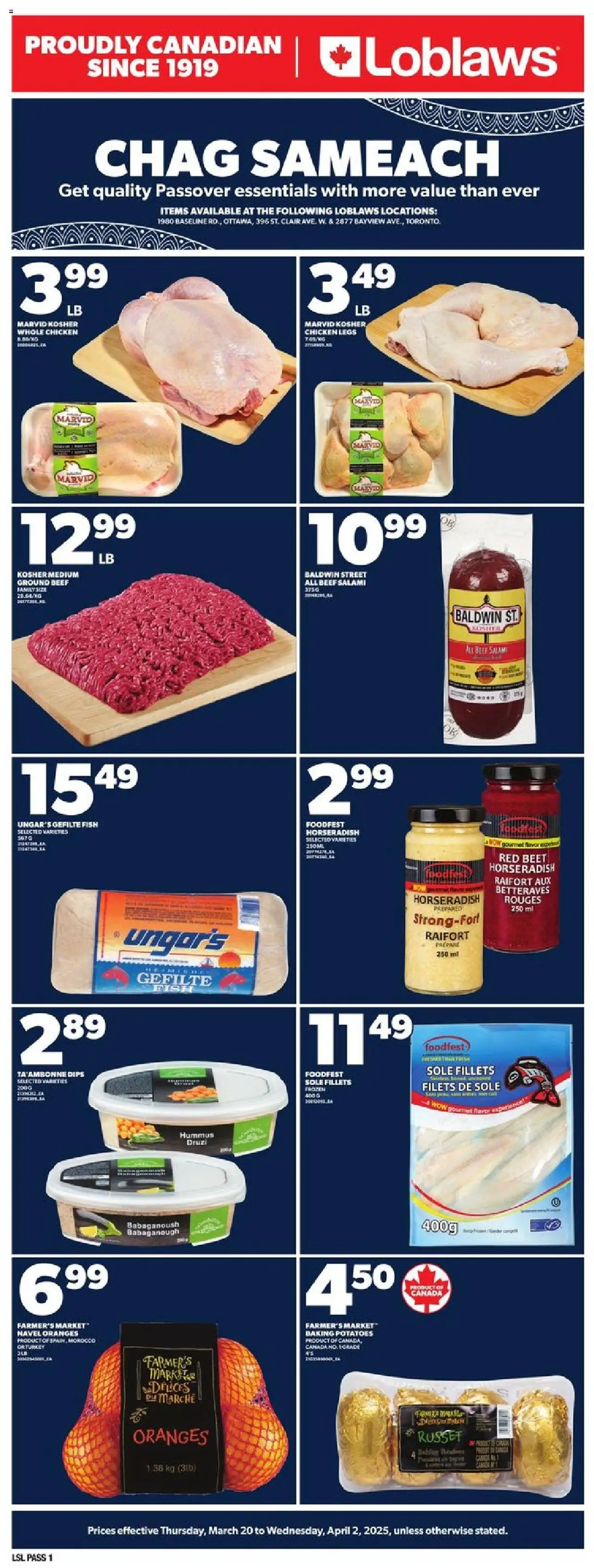 Loblaws flyer valid from Mar 20, 2025 - page number 1