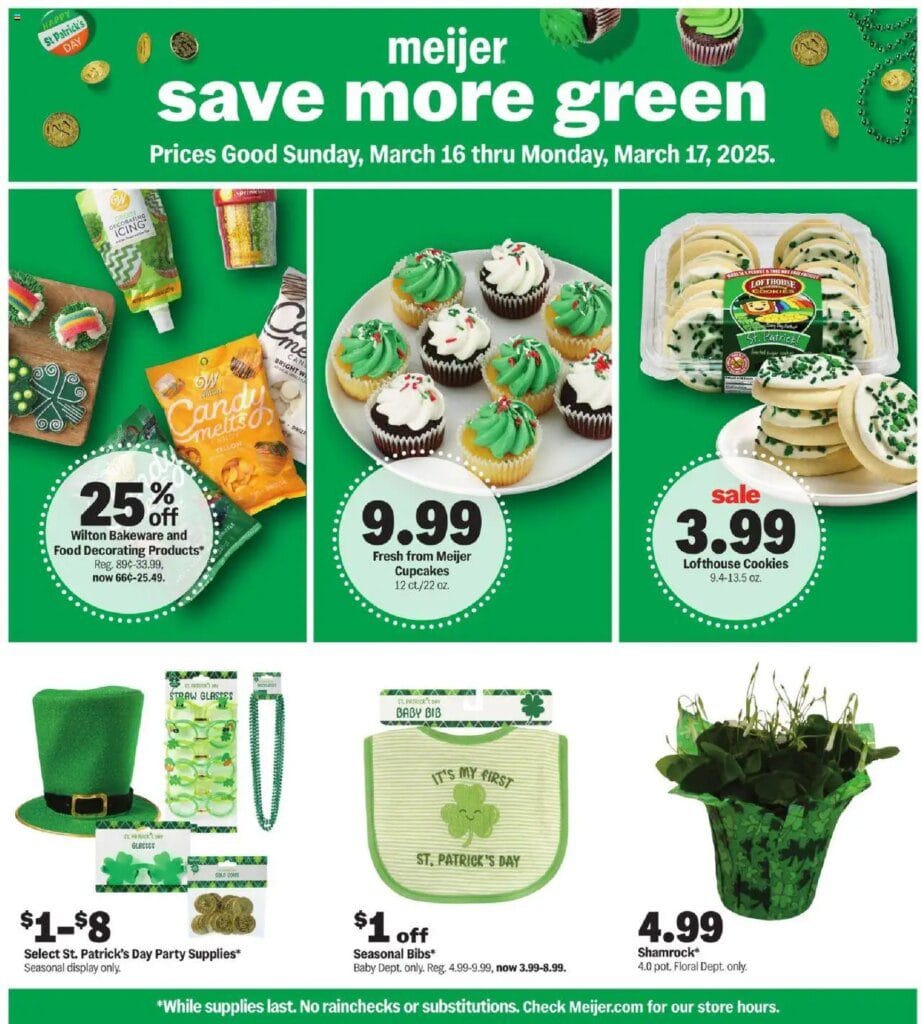 MEIJER AD from 03162025 gtgt St Patrick039s Day gt PREVIEW