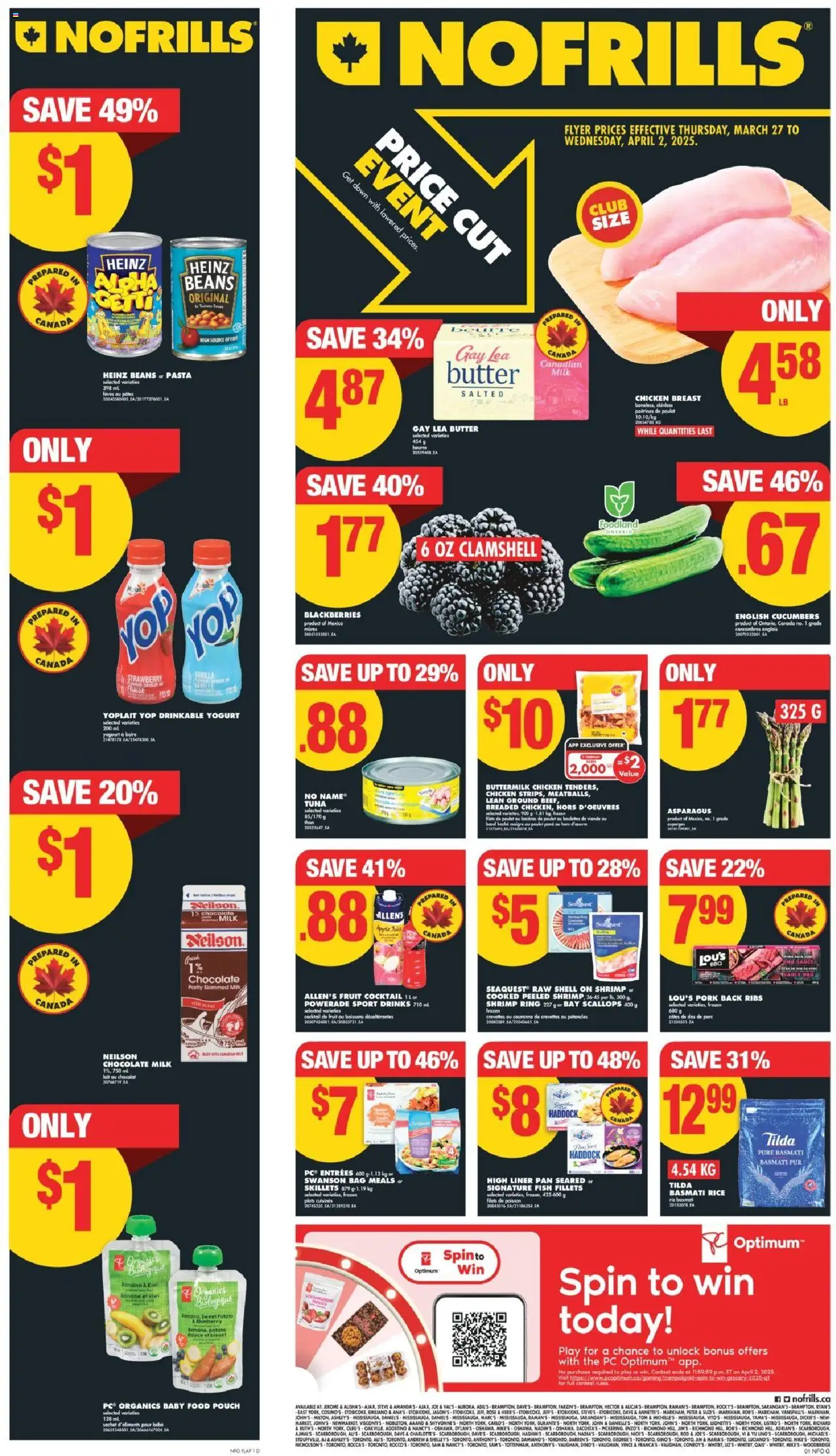 No Frills circulaire valide 27 mars 2025 - 2 avr. 2025