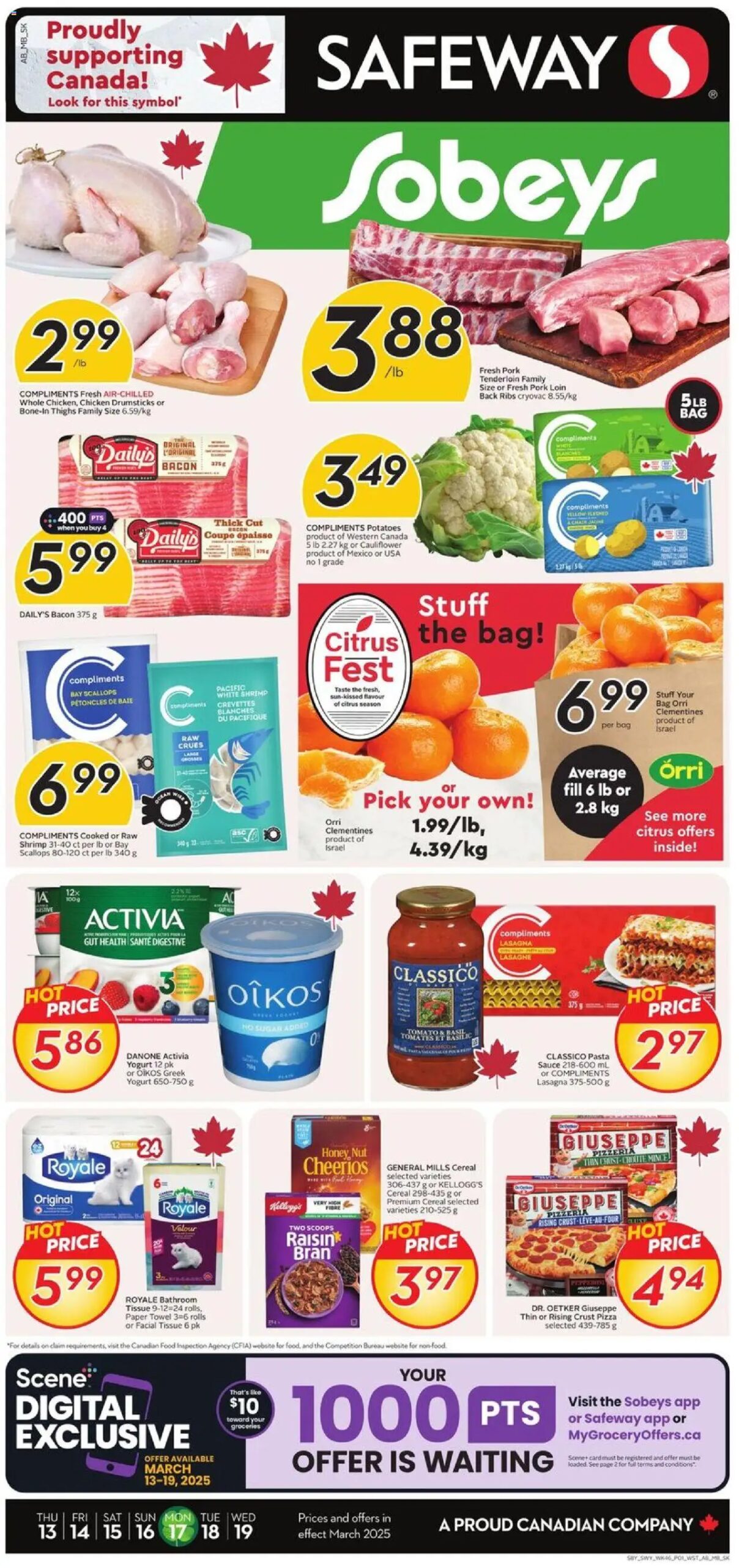Sobeys circulaire valide 13 mars 2025 - 19 mars 2025