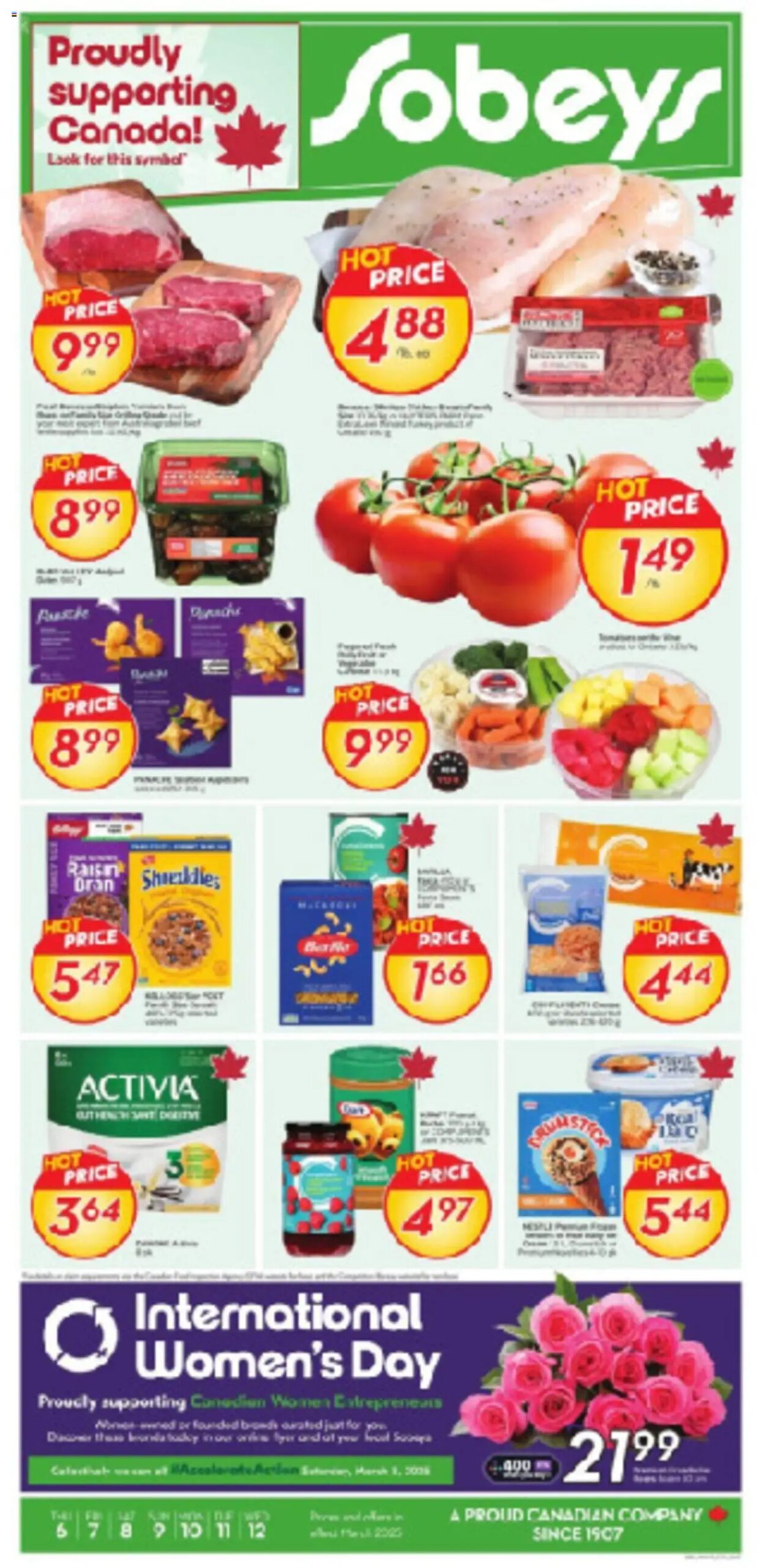 Sobeys circulaire valide 6 mars 2025 - 12 mars 2025