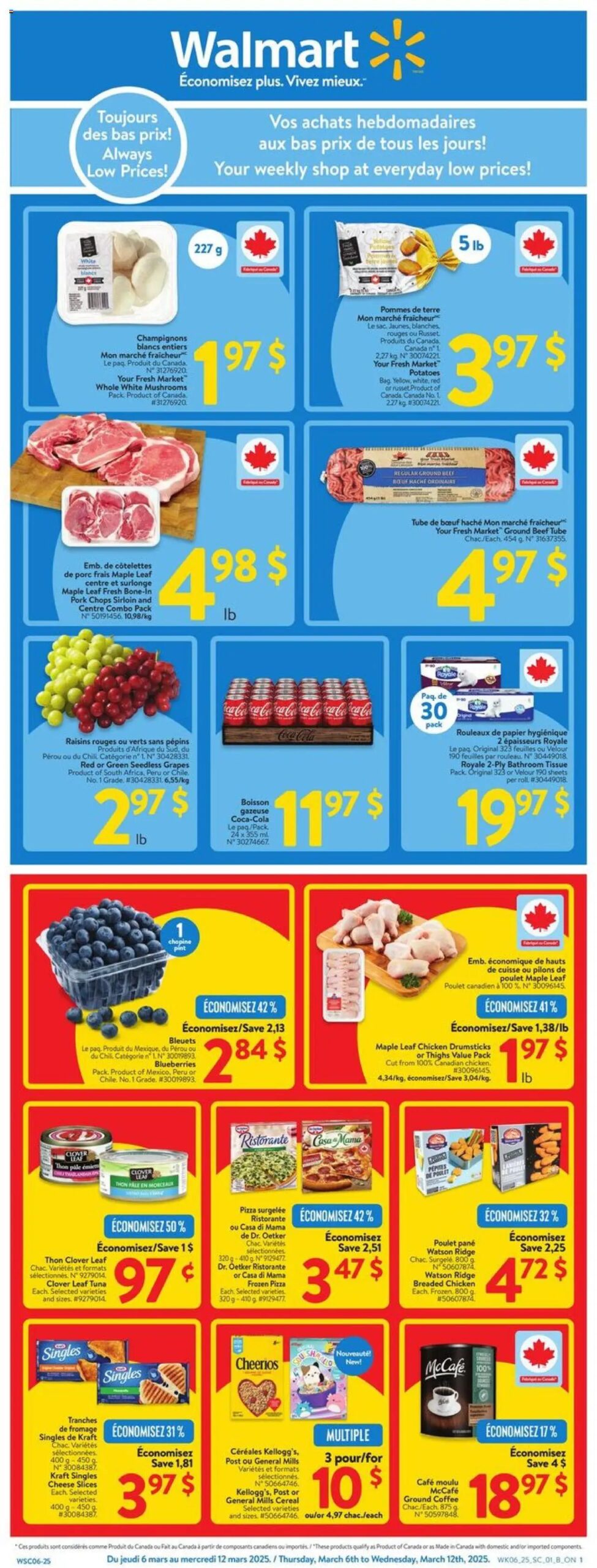 Walmart circulaire valide 6 mars 2025 - 12 mars 2025