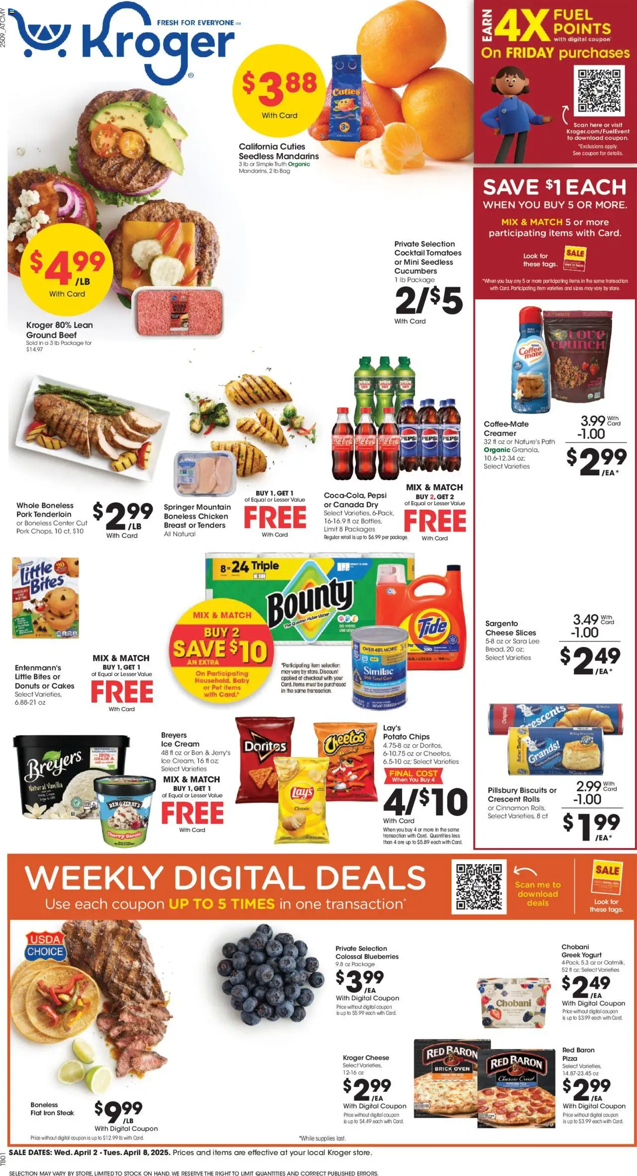 KROGER Weekly ad from 04/02/2025 >> Ad for next week