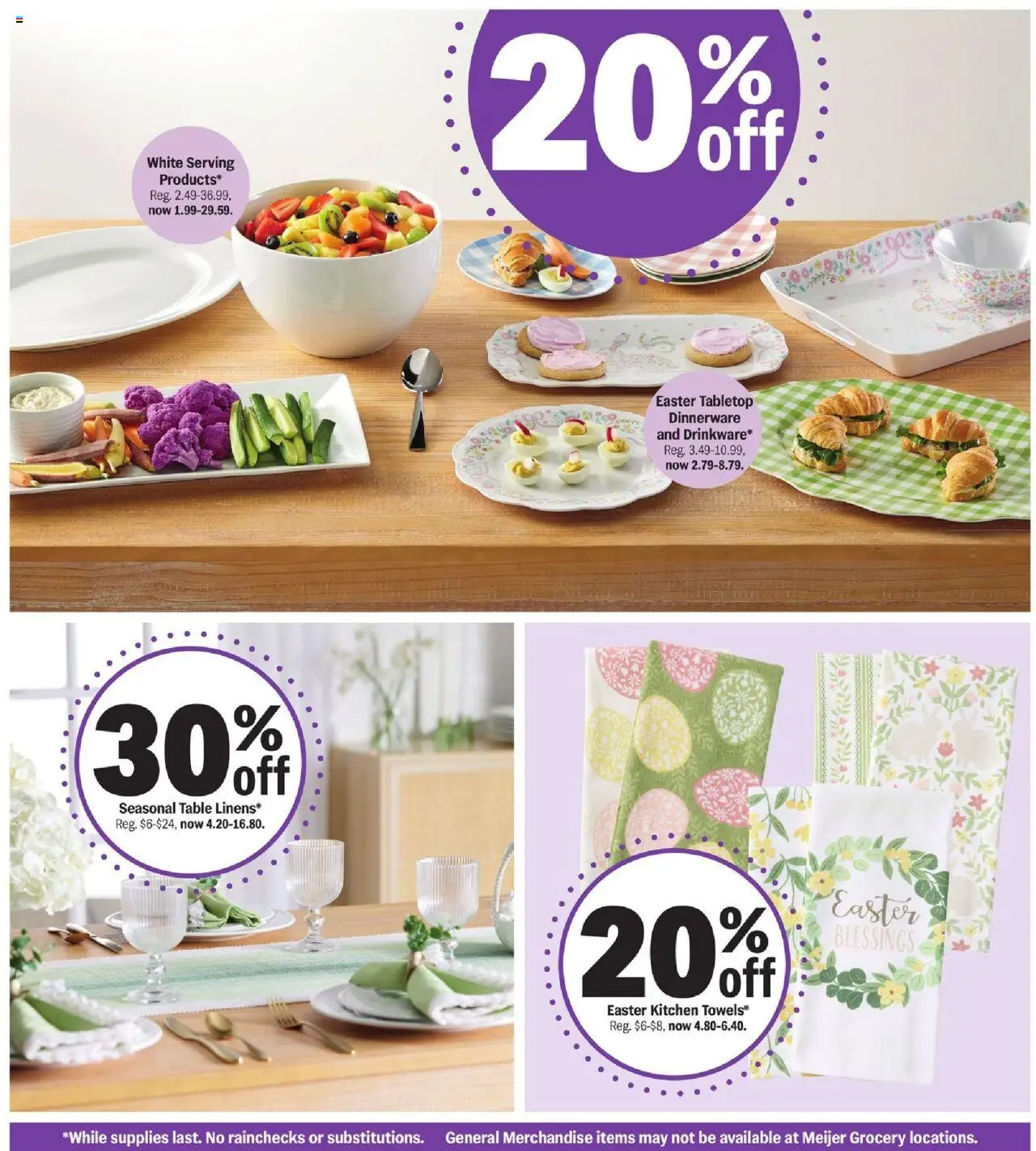 MEIJER AD from 04/06/2025 - your one-stop Easter shop - PREVIEW - Page number 7
