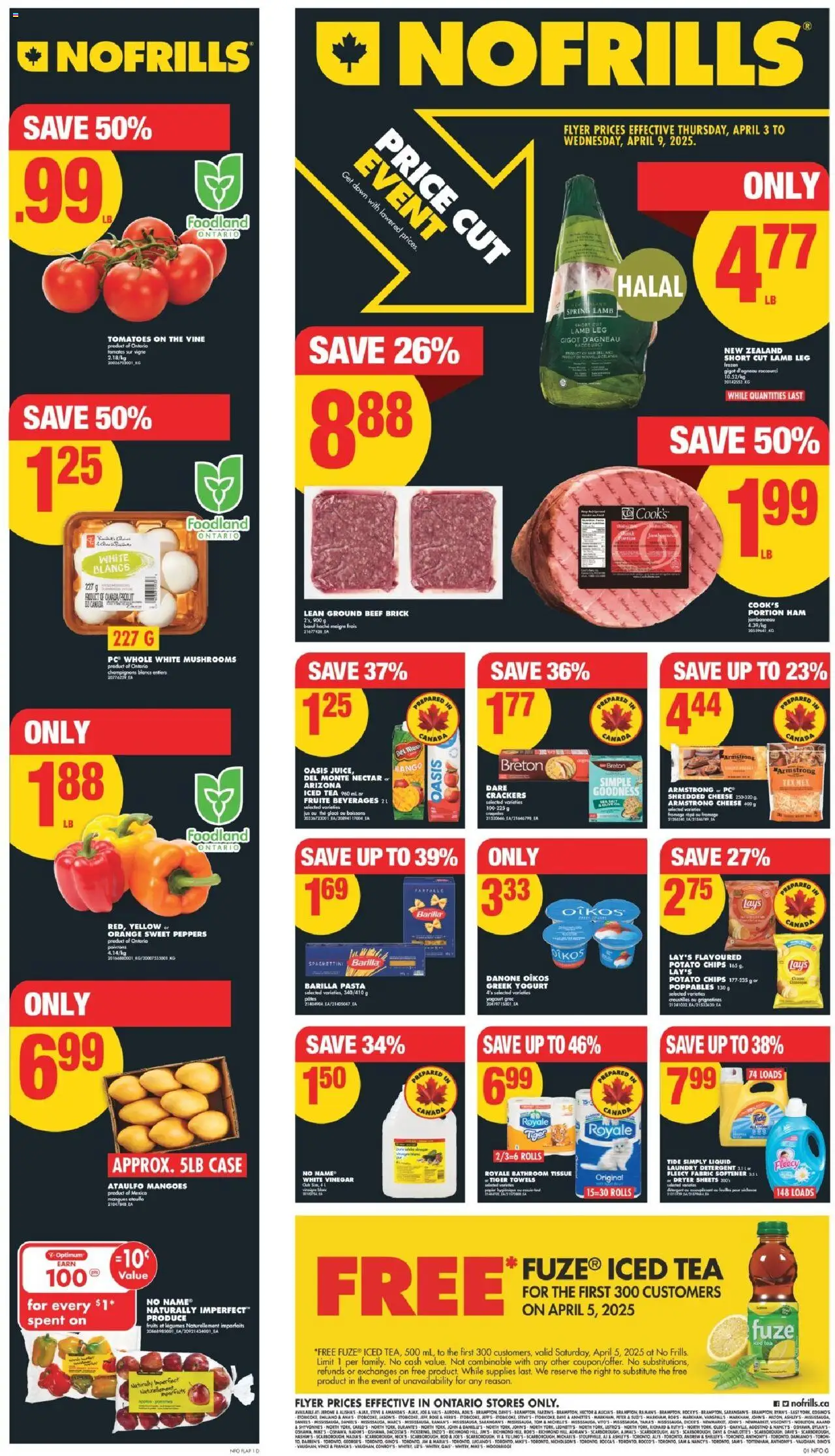 No Frills weekly flyer starting Apr 3, 2025 ⭐️