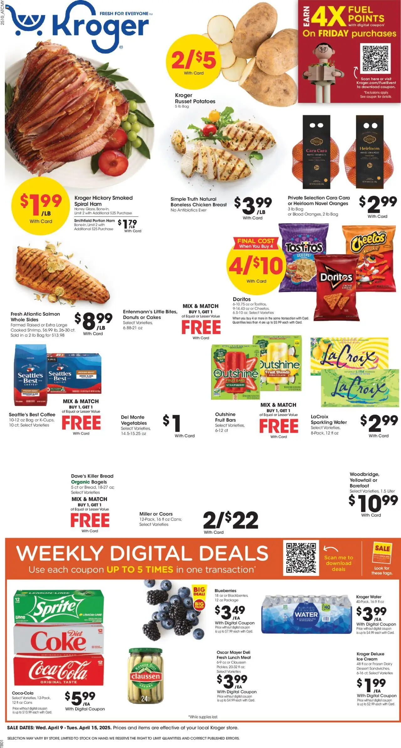 KROGER Weekly ad from 04/09/2025 >> Ad for next week
