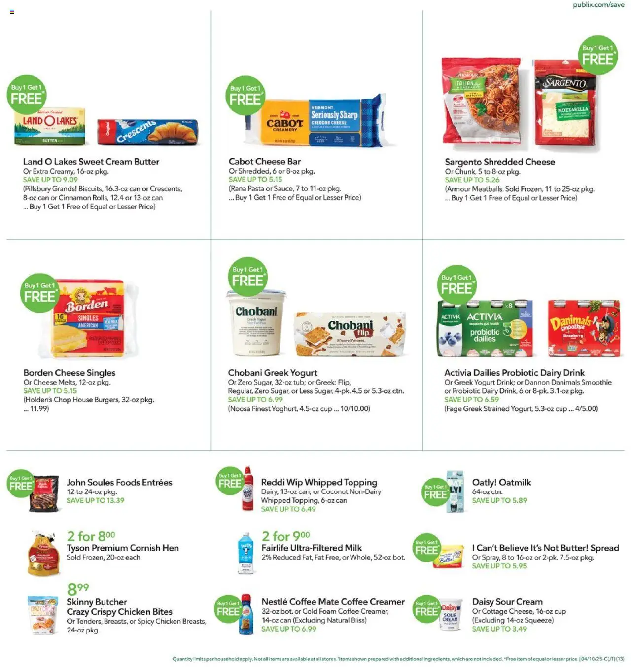 Publix Weekly ad from (04/09/2025) - Ad this week, Flyer - Page number 13