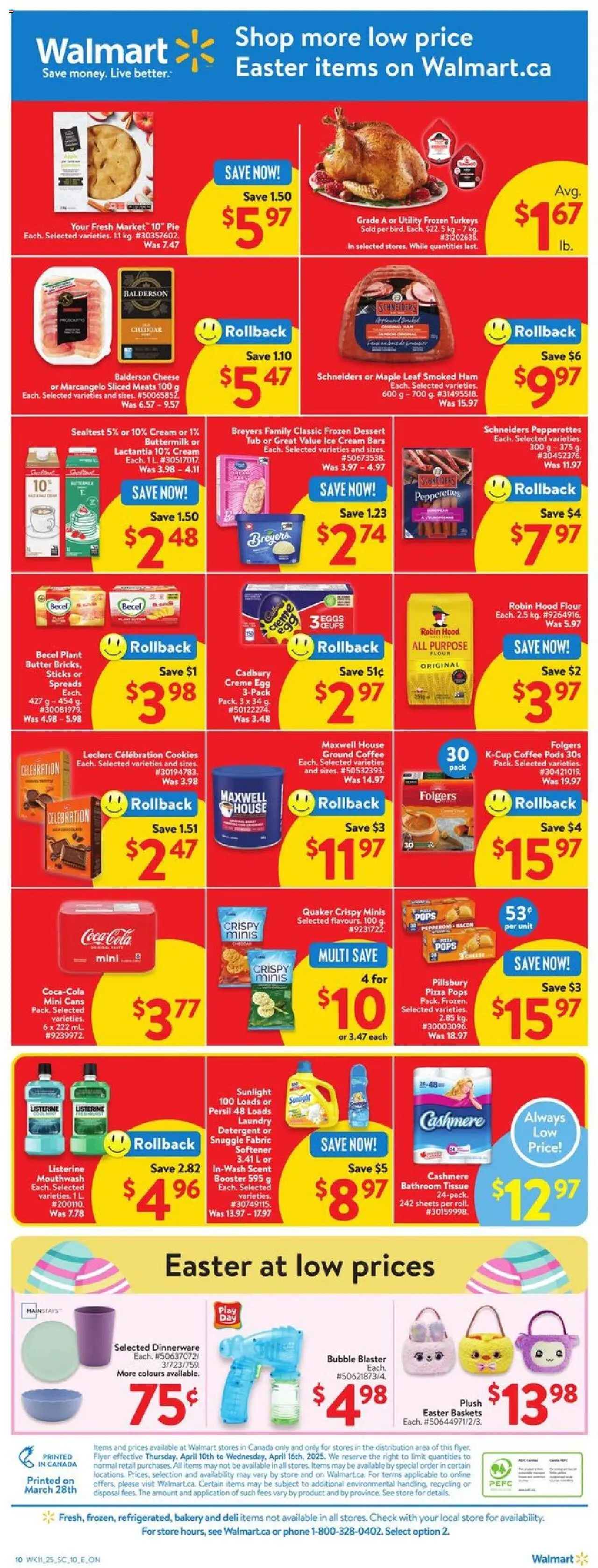 Walmart flyer valid from Apr 10, 2025 - page number 3