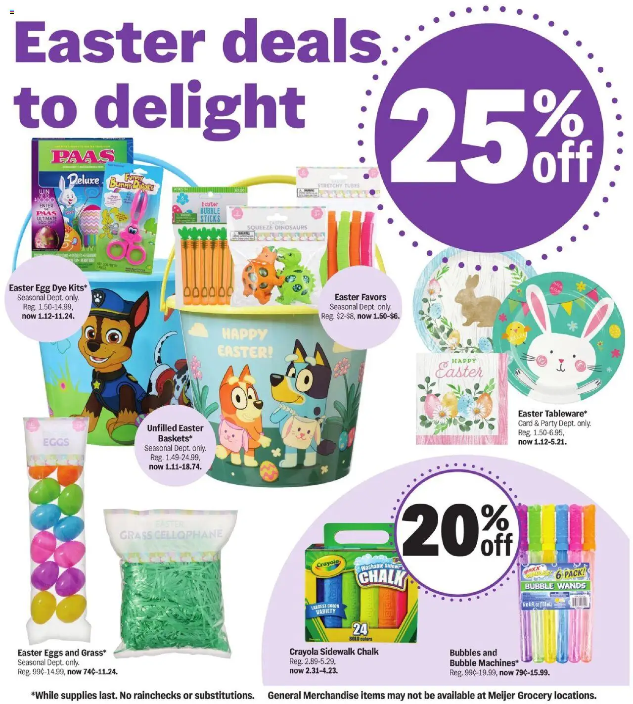 MEIJER AD from 04/13/2025 - everything you need for Easter - PREVIEW - Page number 3