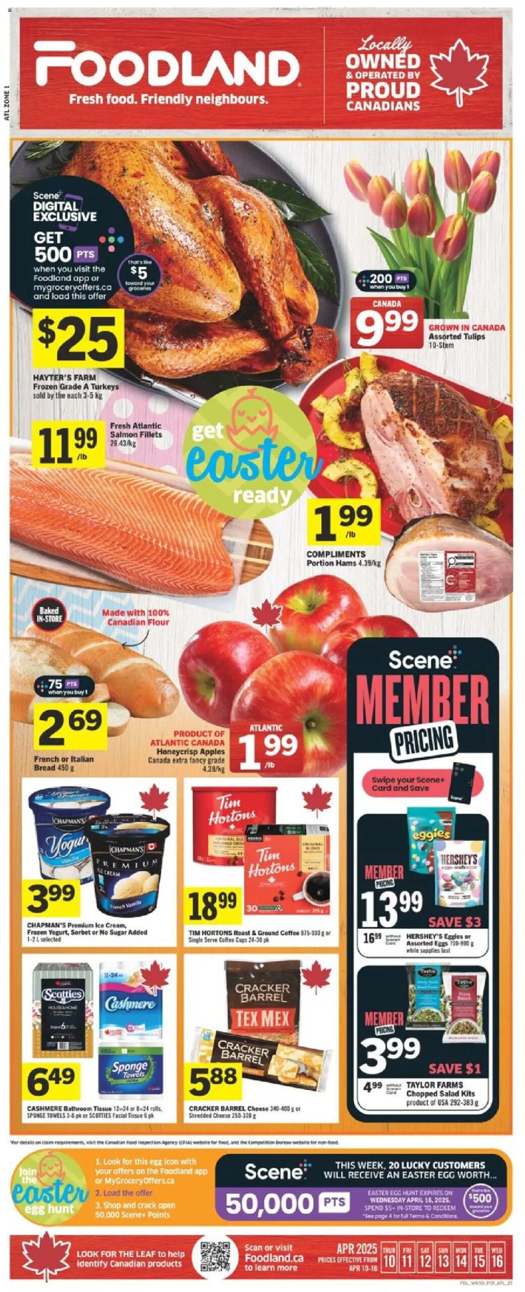 Foodland weekly flyer starting Apr 10, 2025 ⭐️