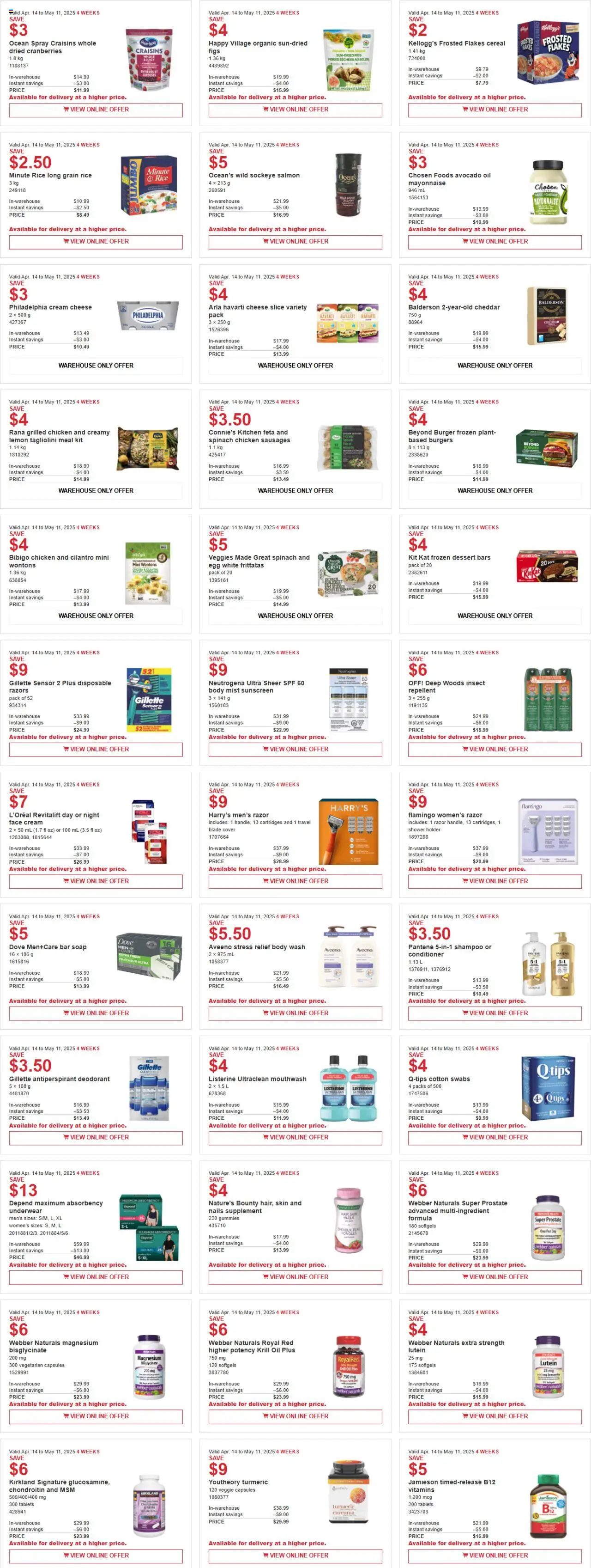 Costco flyer valid from Apr 14, 2025 - page number 2