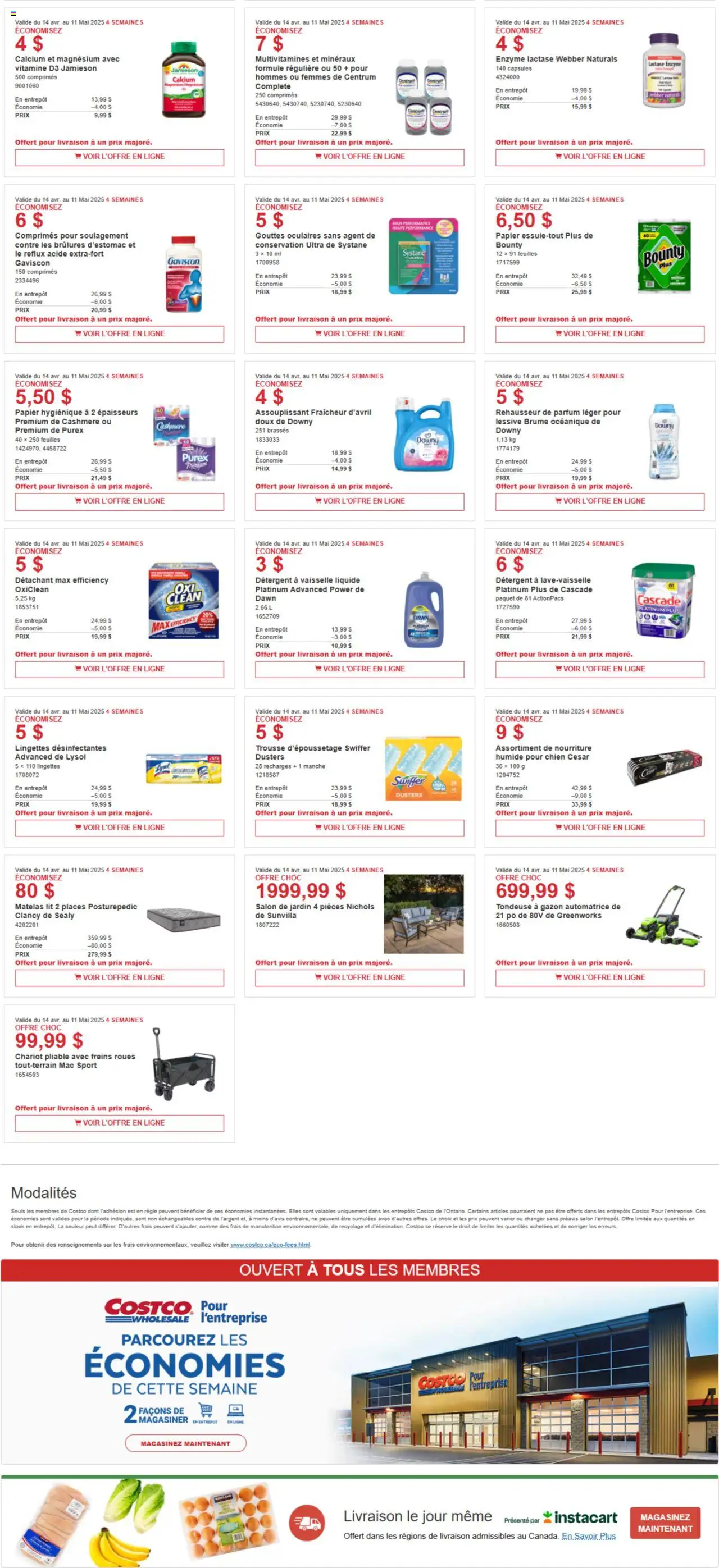 Costco flyer valid from Apr 14, 2025 - page number 3