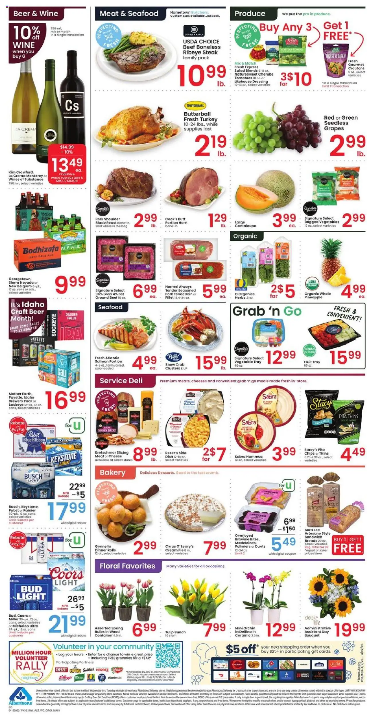 Albertsons Weekly Ad from 04/16/2025 - Flyer - Page number 4