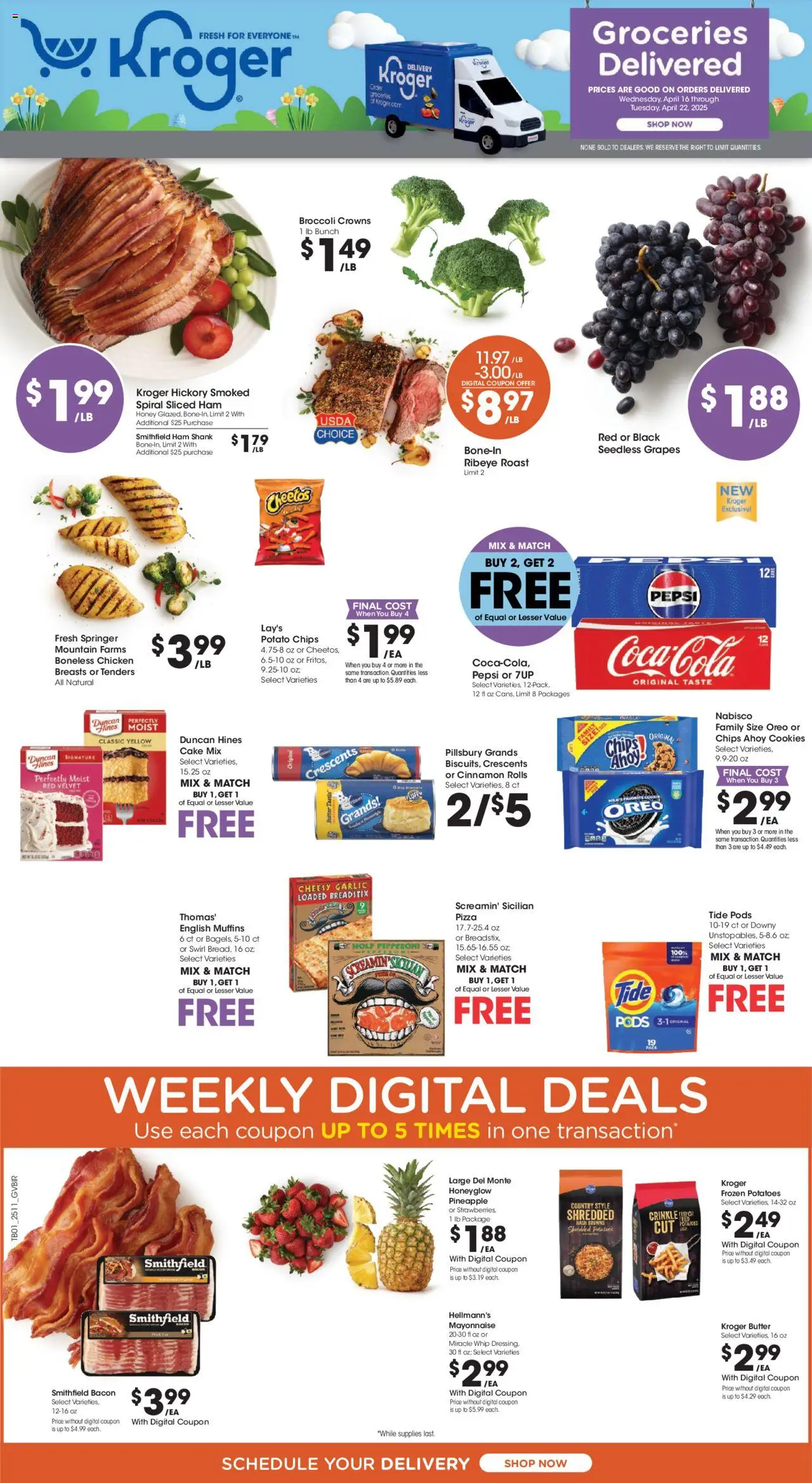 KROGER Weekly ad from 04/16/2025 >> Ad for next week