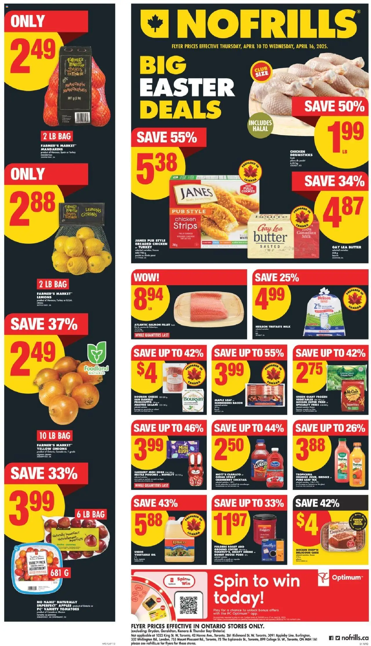 No Frills weekly flyer starting Apr 10, 2025 ⭐️