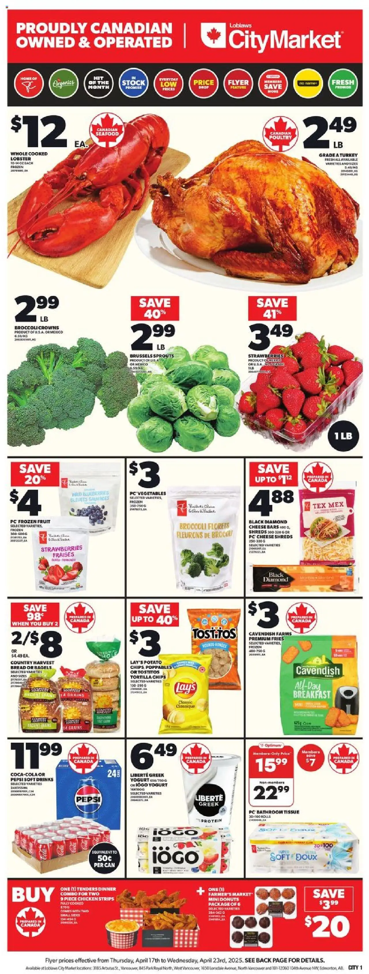 Loblaws flyer valid from Apr 17, 2025 - page number 3