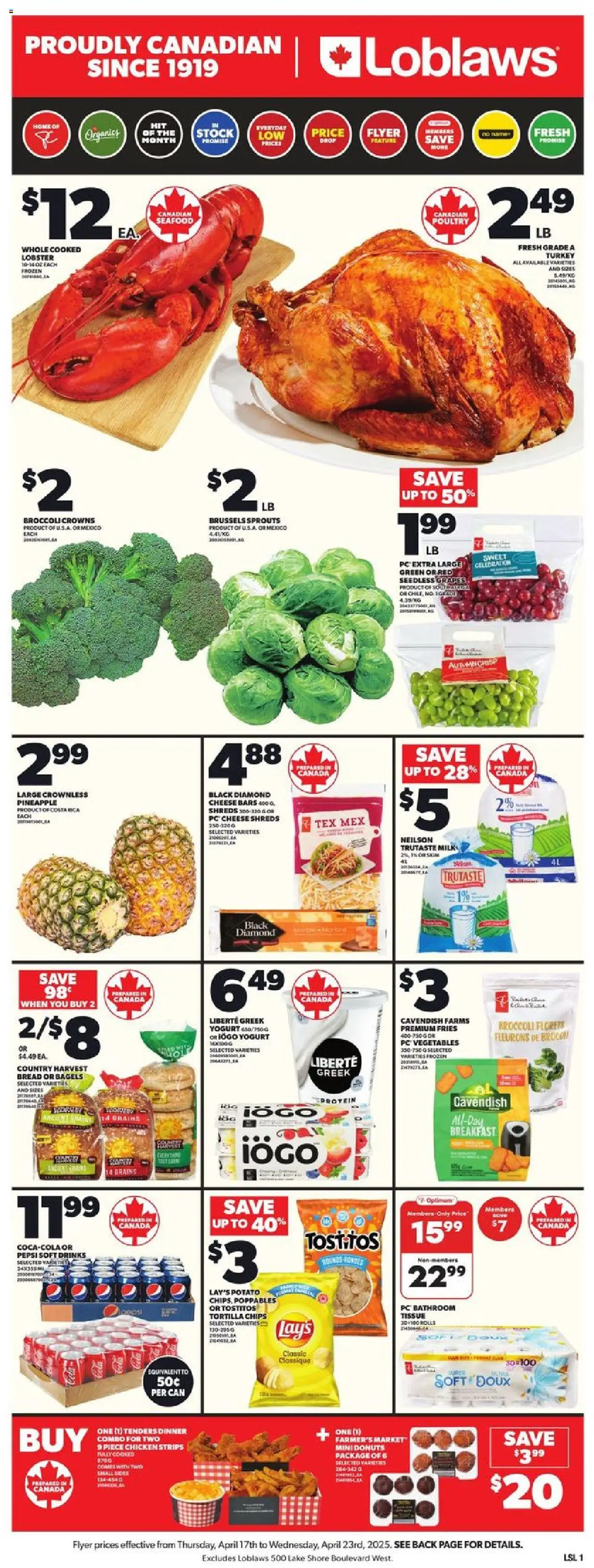 Loblaws flyer valid from Apr 17, 2025 - page number 3