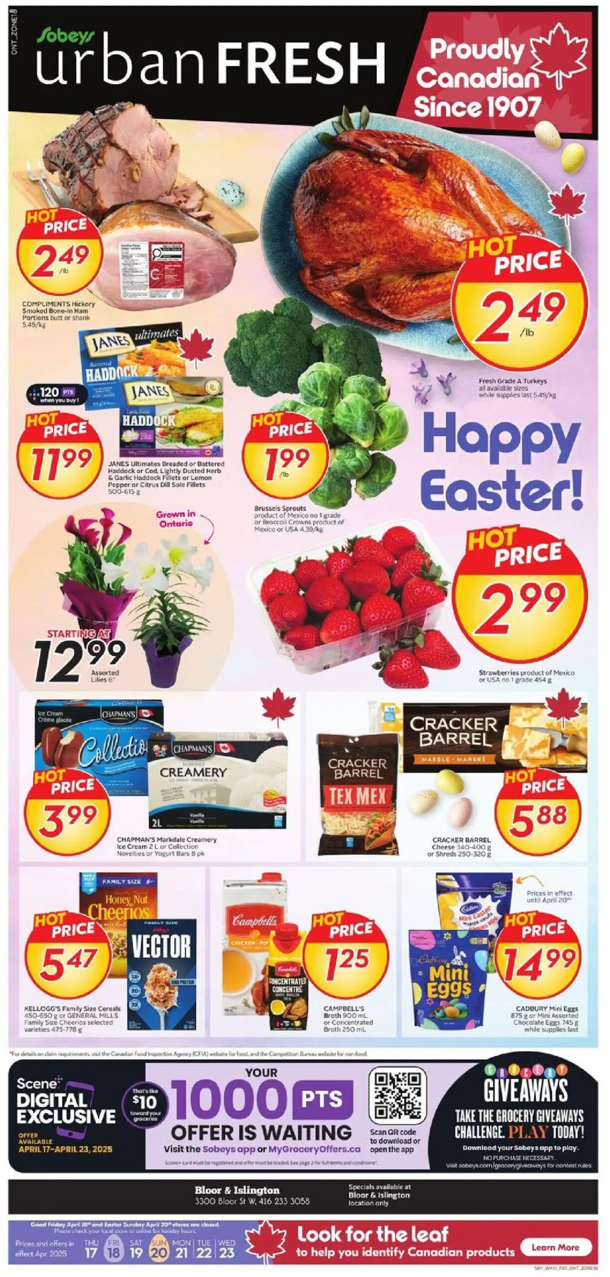 Sobeys weekly flyer starting Apr 17, 2025 ⭐️
