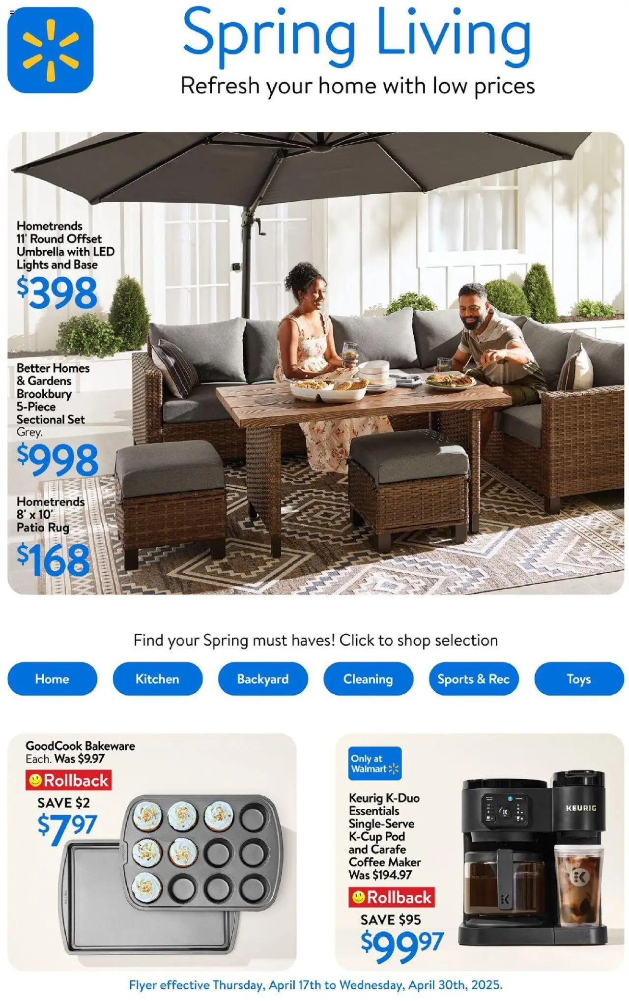 Walmart weekly flyer starting Apr 17, 2025 ⭐️