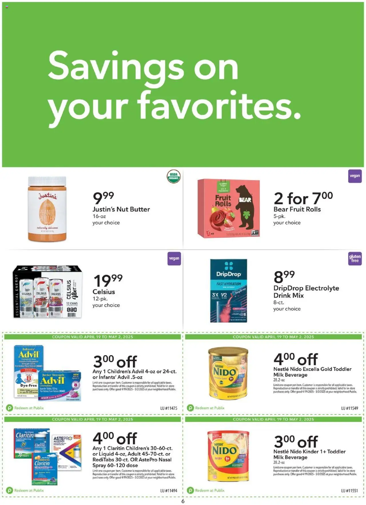Publix Weekly ad from (04/19/2025) - Ad this week, Flyer - Page number 6