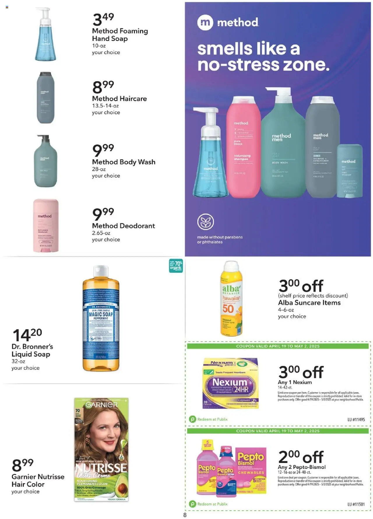 Publix Weekly ad from (04/19/2025) - Ad this week, Flyer - Page number 8
