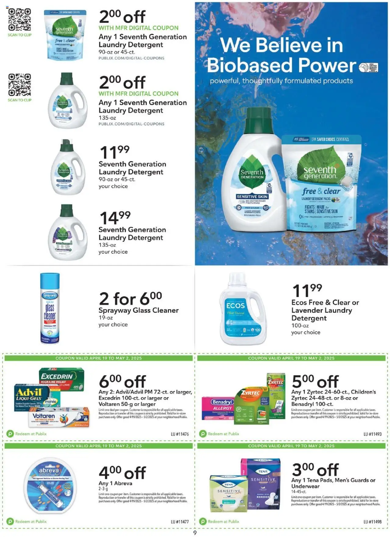 Publix Weekly ad from (04/19/2025) - Ad this week, Flyer - Page number 9