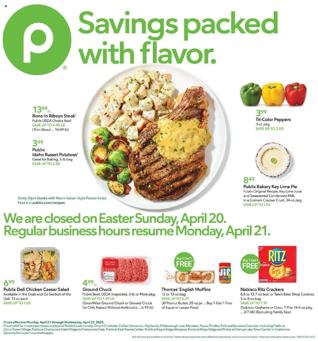 PUBLIX Weekly ad from 04/21/2025 >> Ad this week, Flyer