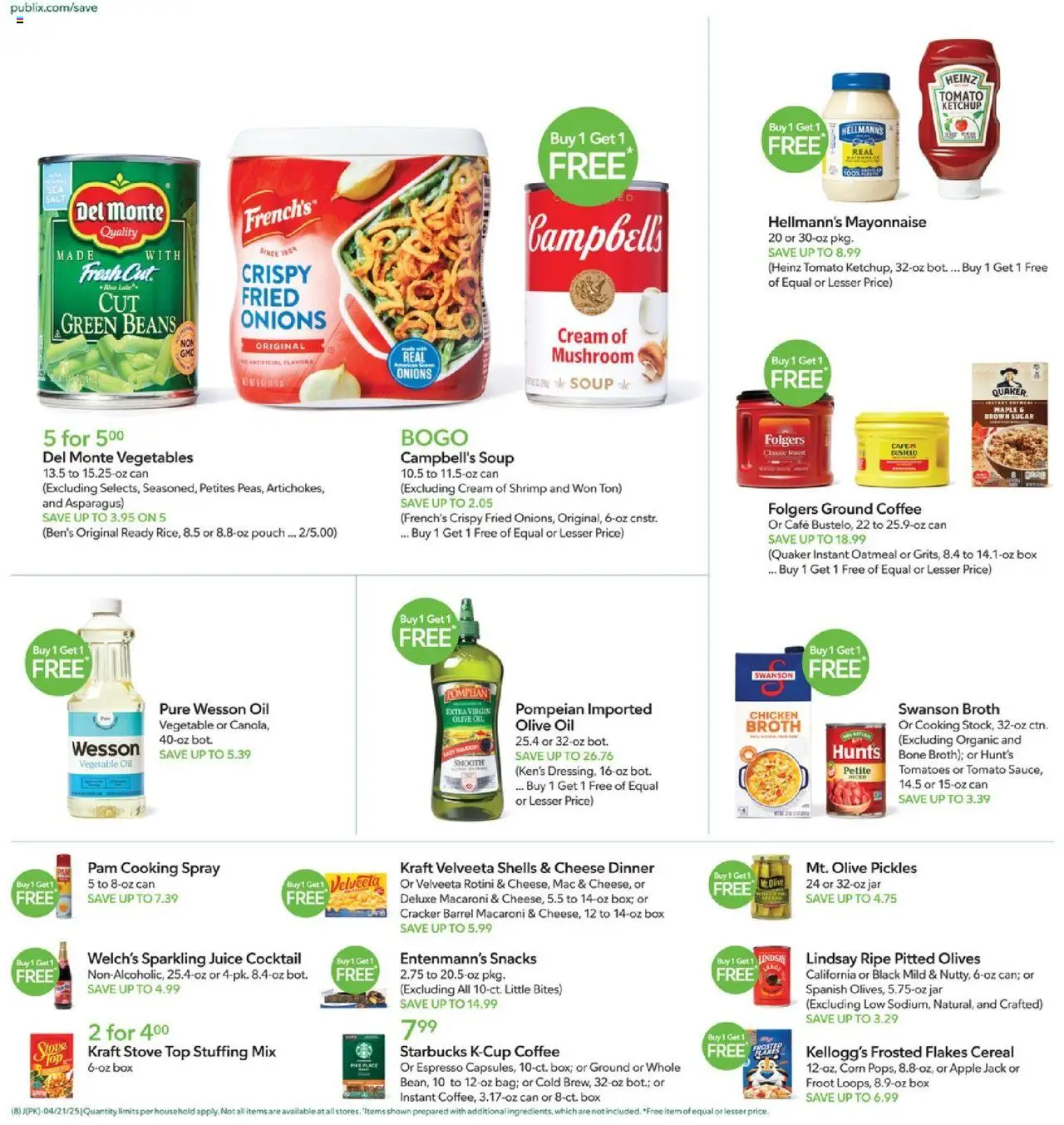 Publix Weekly ad from (04/21/2025) - Ad this week, Flyer - Page number 8