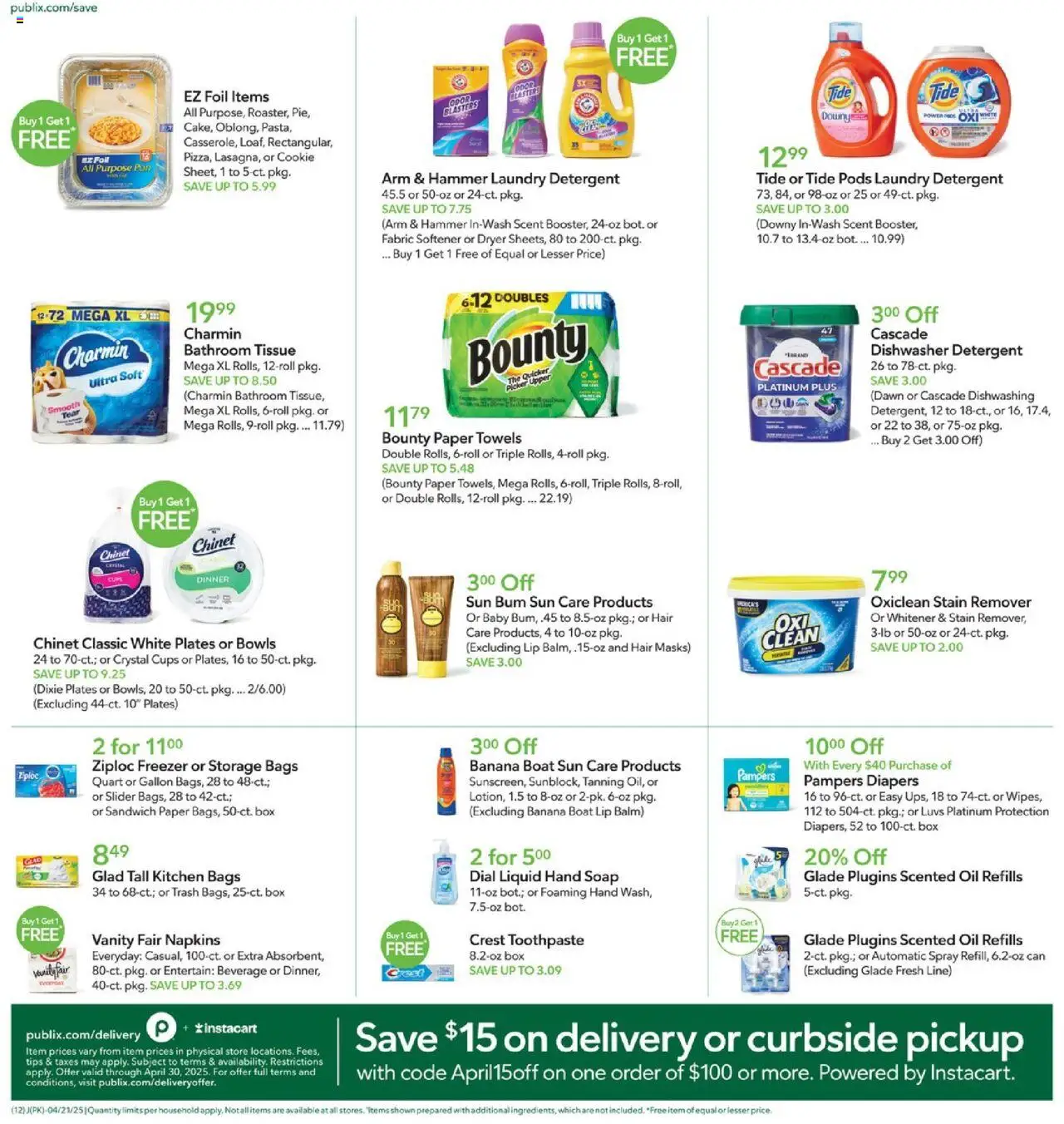 Publix Weekly ad from (04/21/2025) - Ad this week, Flyer - Page number 12