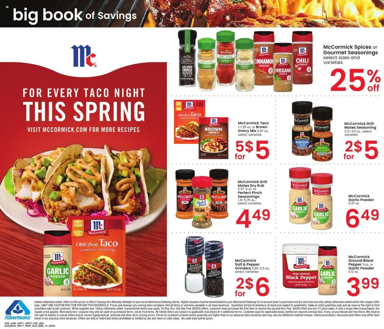 Albertsons Big Book of Savings from 04/22/2025 - Flyer - Page number 14