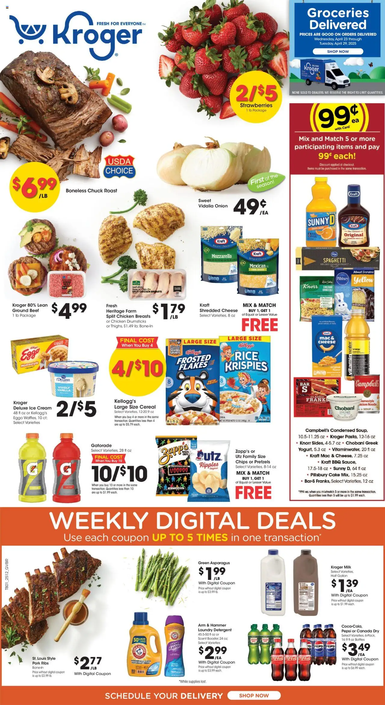 KROGER Weekly ad from 04/23/2025 >> Ad for next week