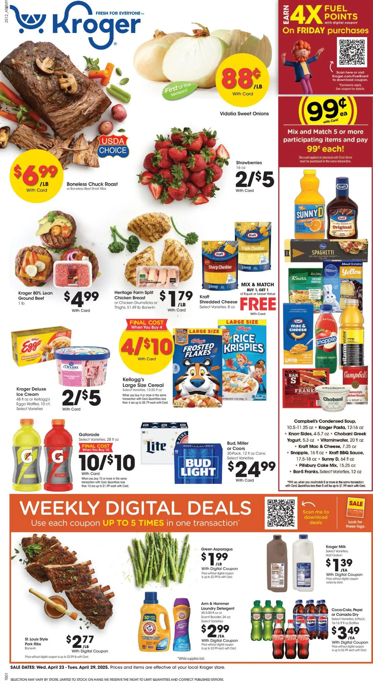KROGER Weekly ad from 04/23/2025 >> Ad for next week