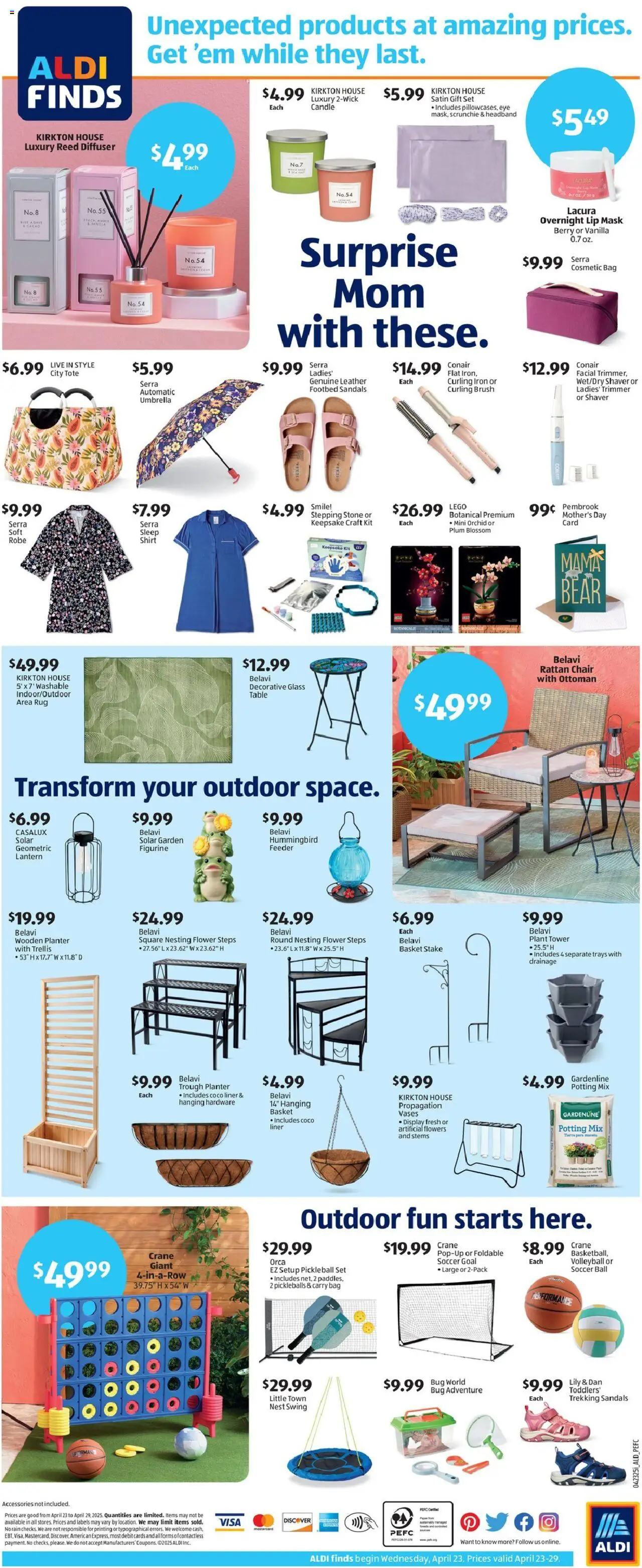Aldi Weekly Ad from 04/23/2025 - Flyer, Sales ad - Page number 2