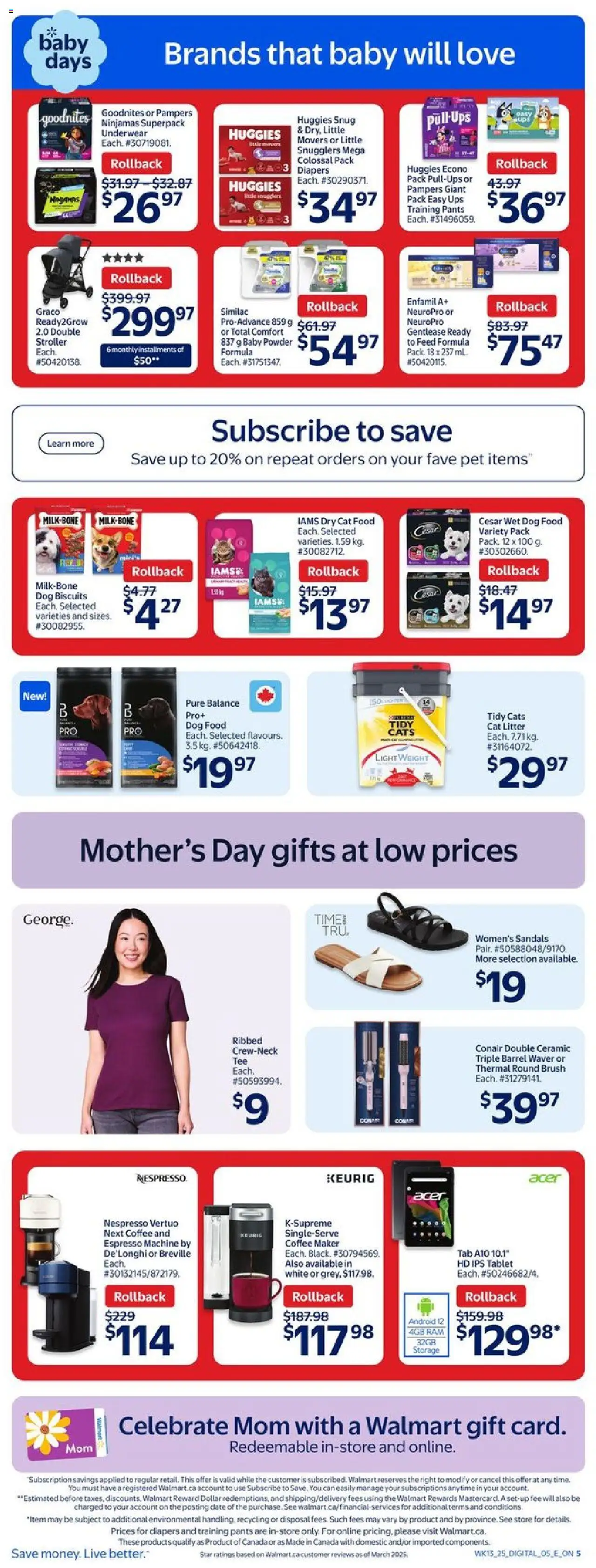 Walmart flyer valid from Apr 24, 2025 - page number 6