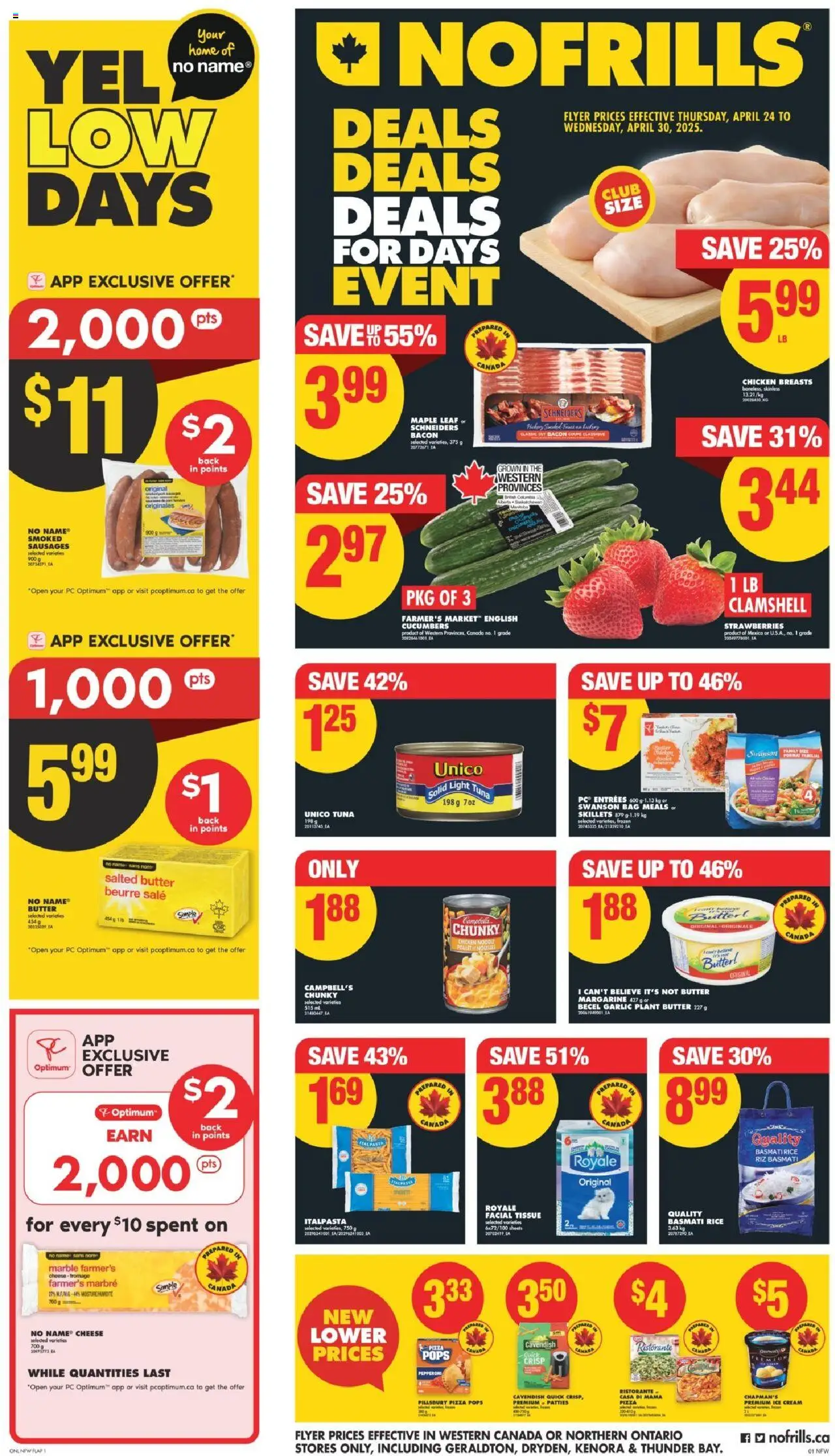 No Frills weekly flyer starting Apr 24, 2025 ⭐️