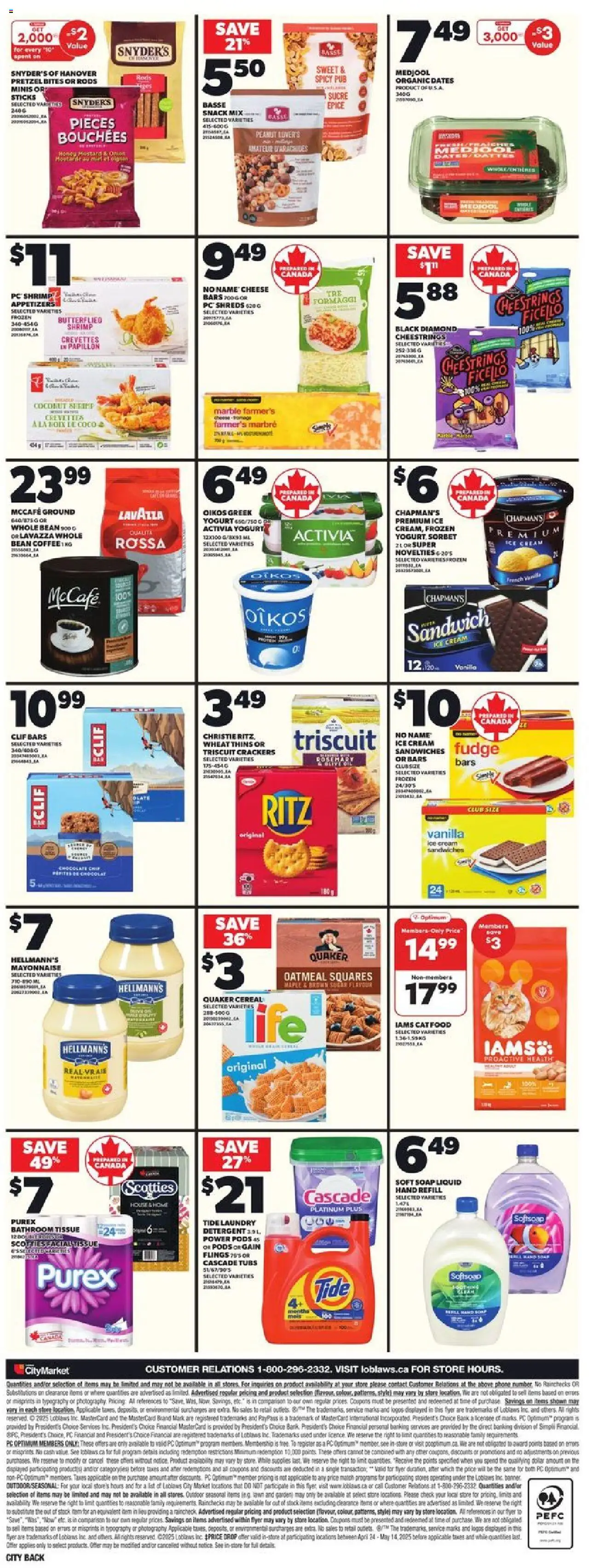 Loblaws flyer valid from Apr 24, 2025 - page number 4