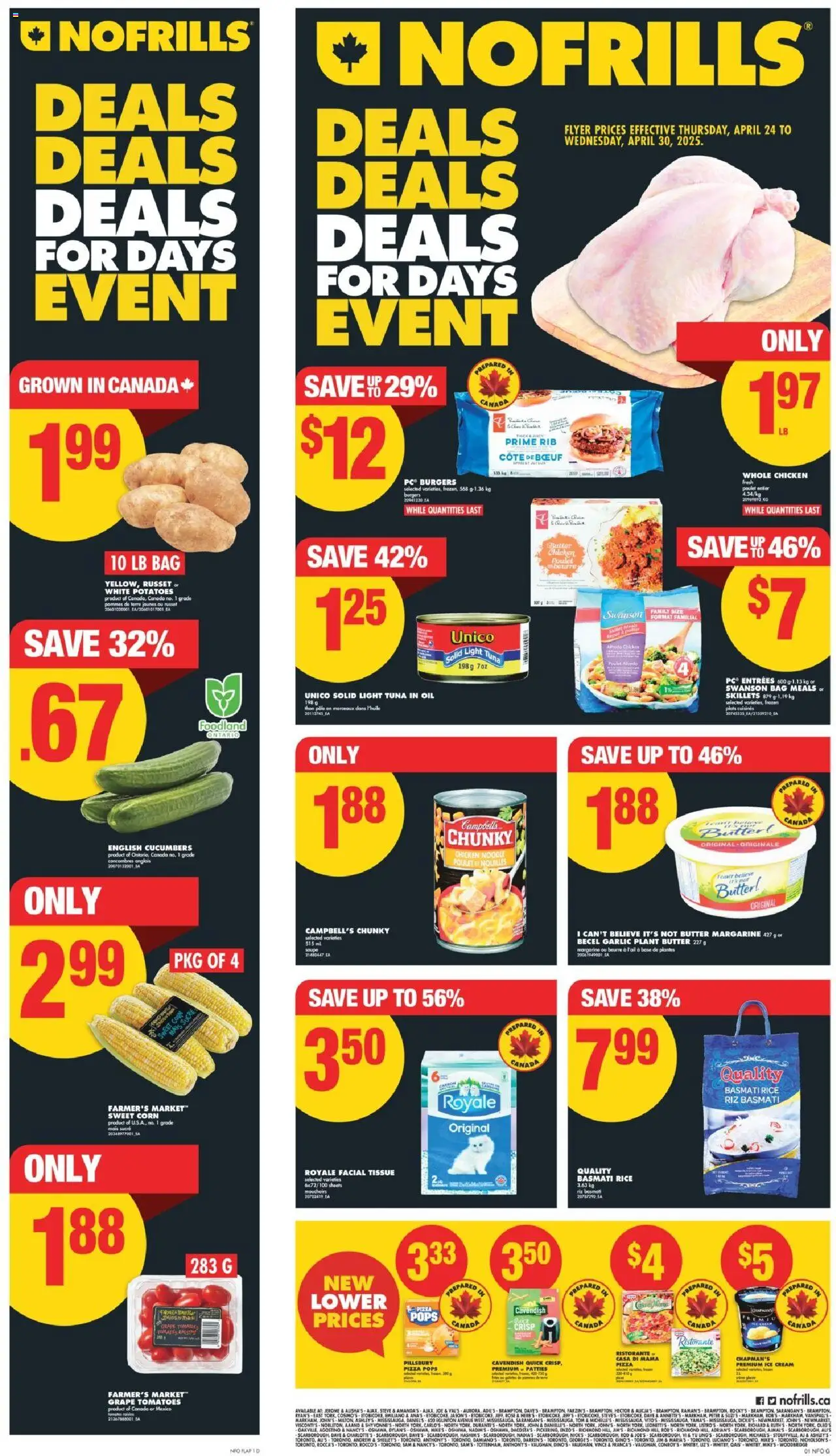 No Frills weekly flyer starting Apr 24, 2025 ⭐️