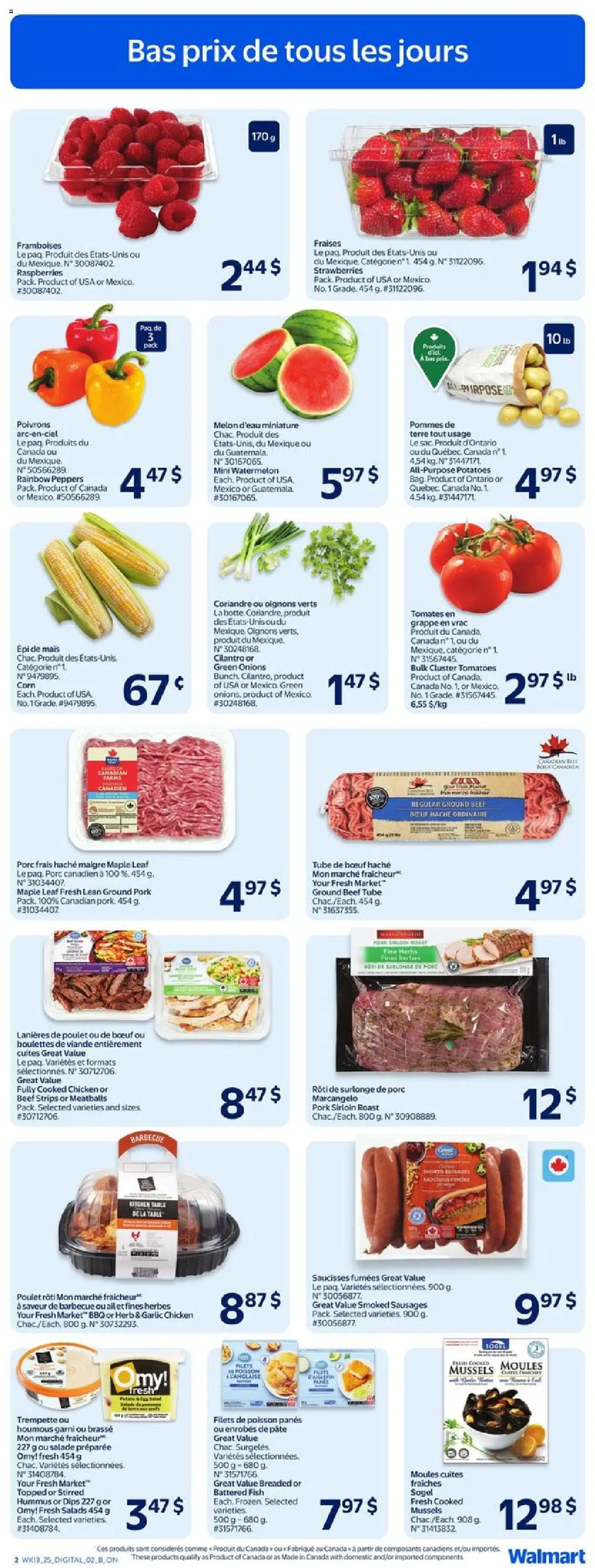 Walmart flyer valid from Apr 24, 2025 - page number 3