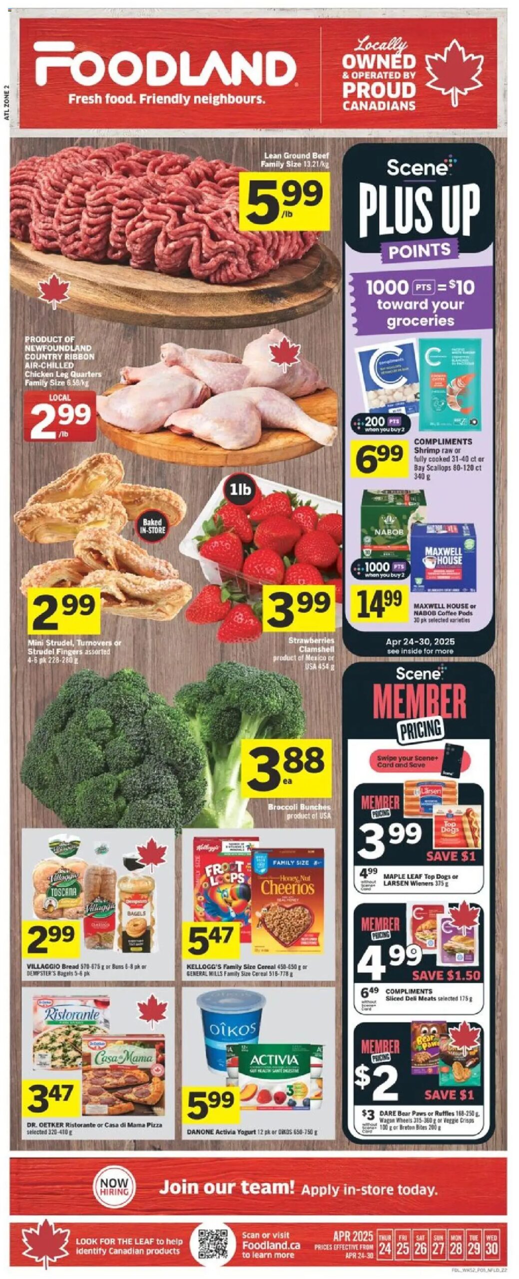 Foodland weekly flyer starting Apr 24, 2025 ⭐️